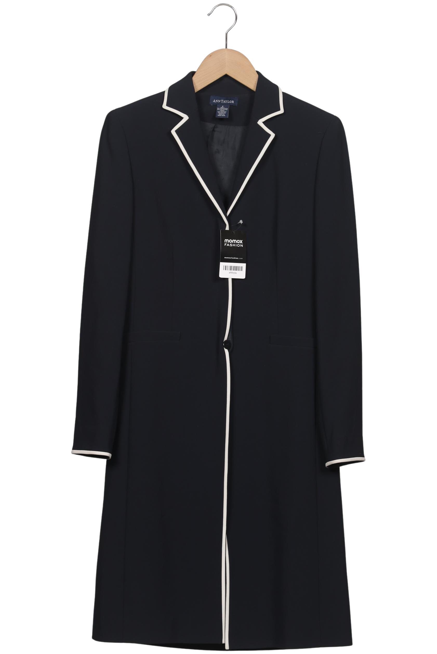 

Ann Taylor Damen Mantel, marineblau, Gr. 2