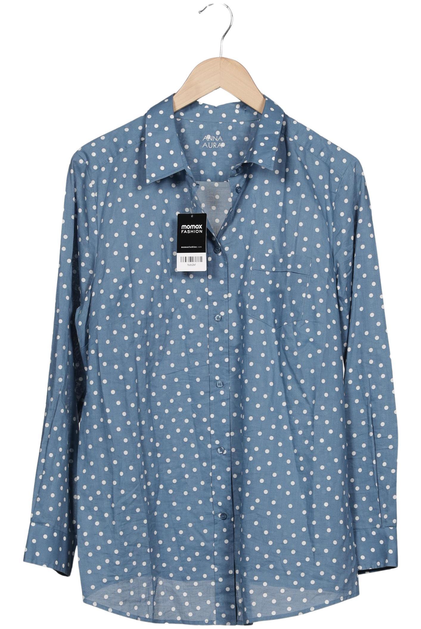 

Anna Aura by Peter Hahn Damen Bluse, blau, Gr. 46
