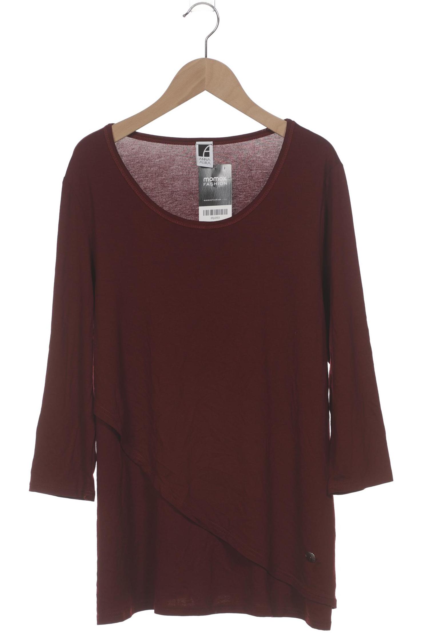 

Anna Aura by Peter Hahn Damen Langarmshirt, bordeaux, Gr. 40