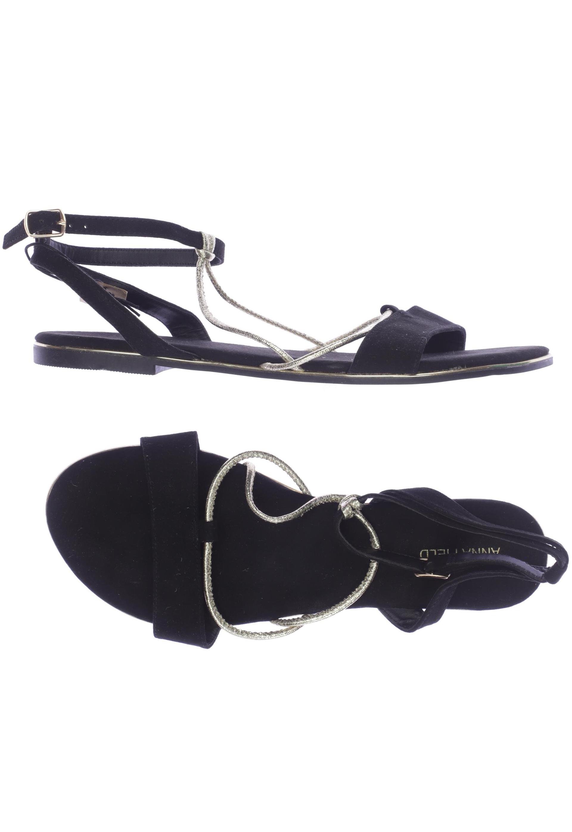 

Anna Field Damen Sandale, schwarz, Gr. 41