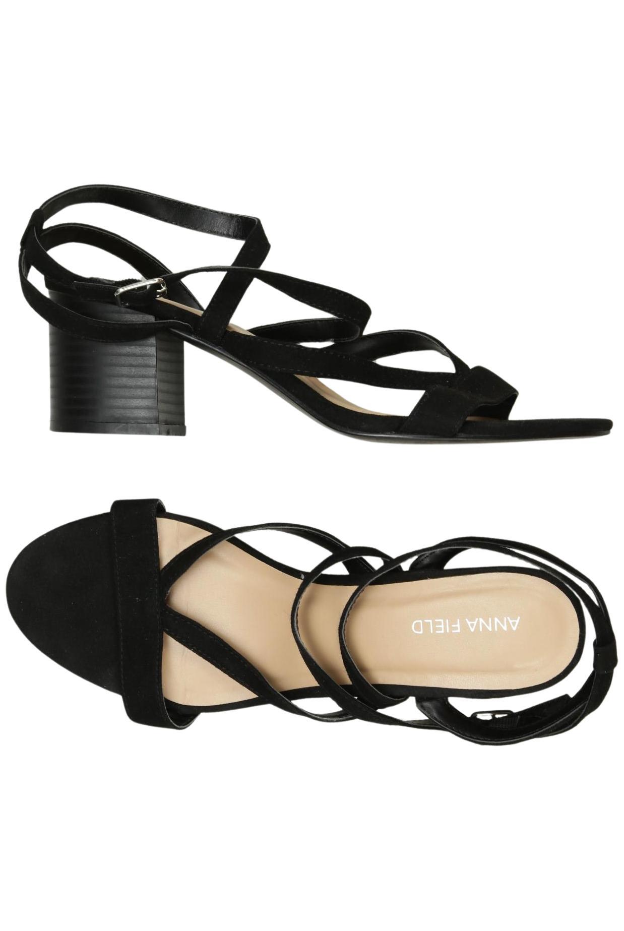 

Anna Field Damen Sandale, schwarz, Gr. 38
