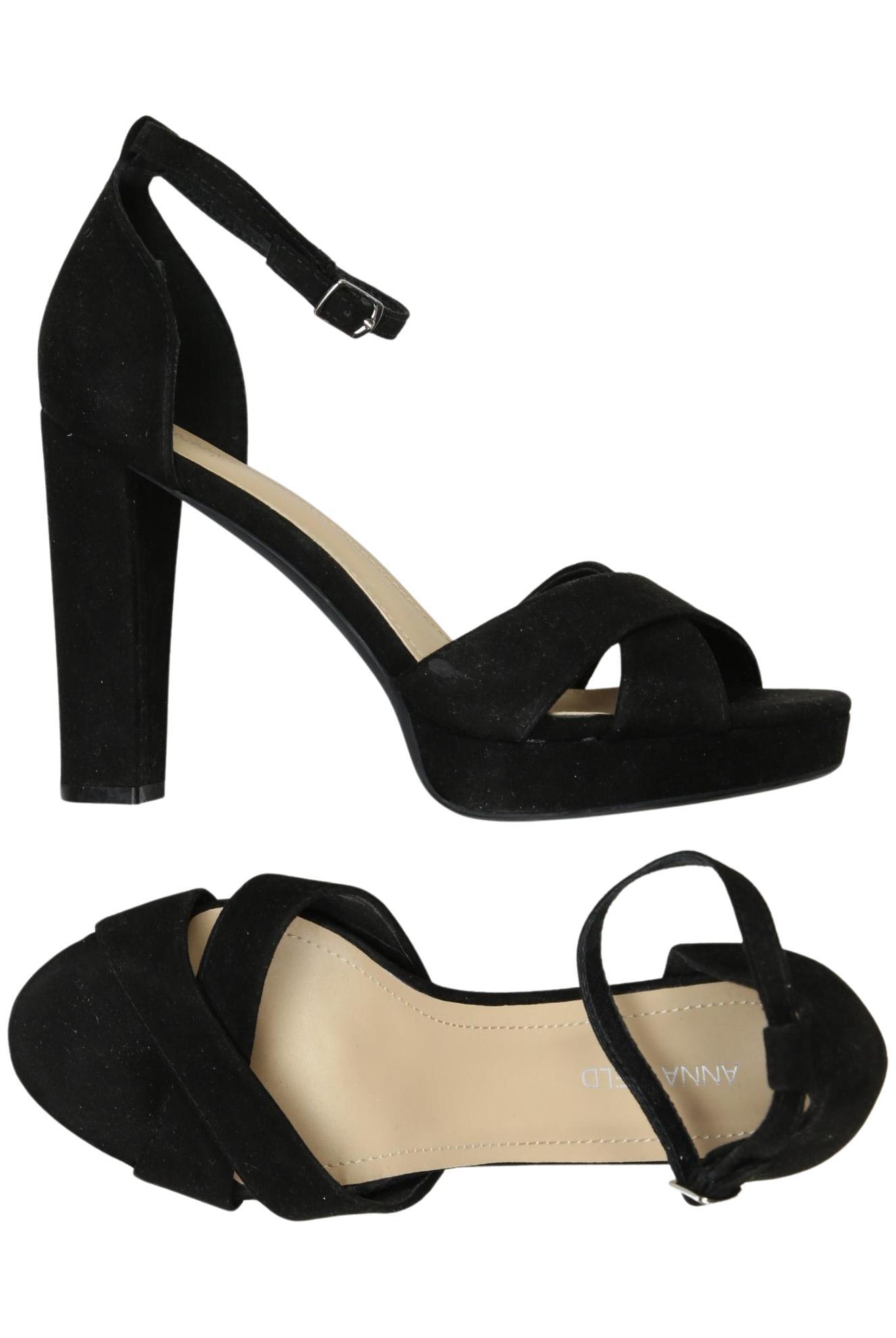 

Anna Field Damen Sandale, schwarz, Gr. 39