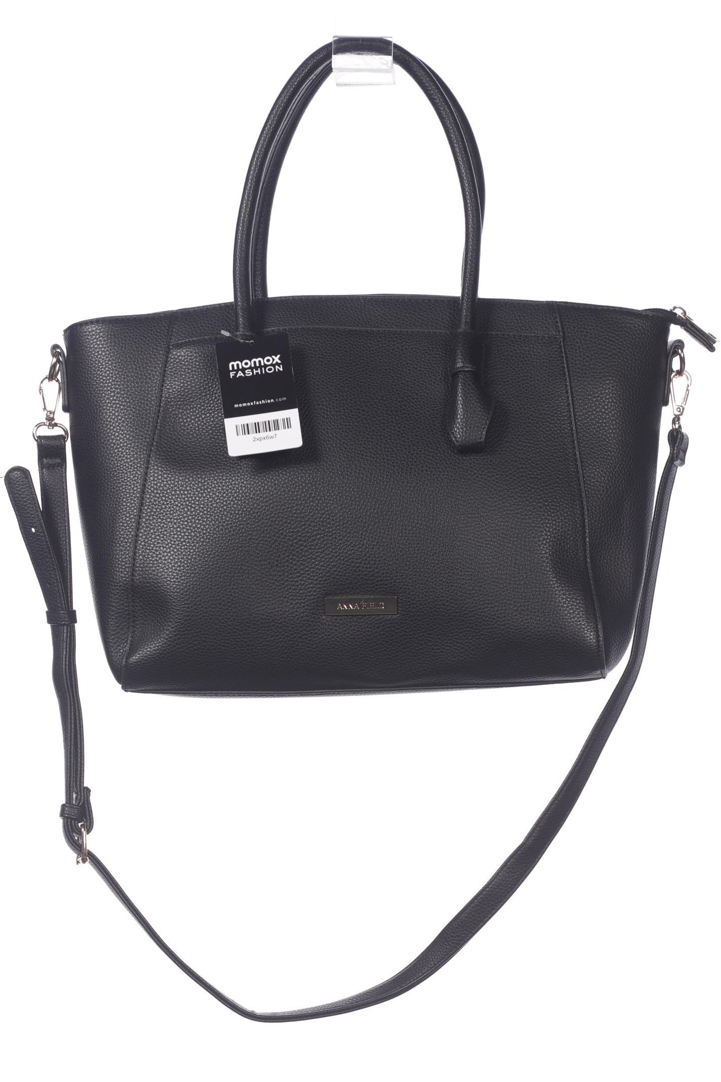 

Anna Field Damen Handtasche, schwarz, Gr.