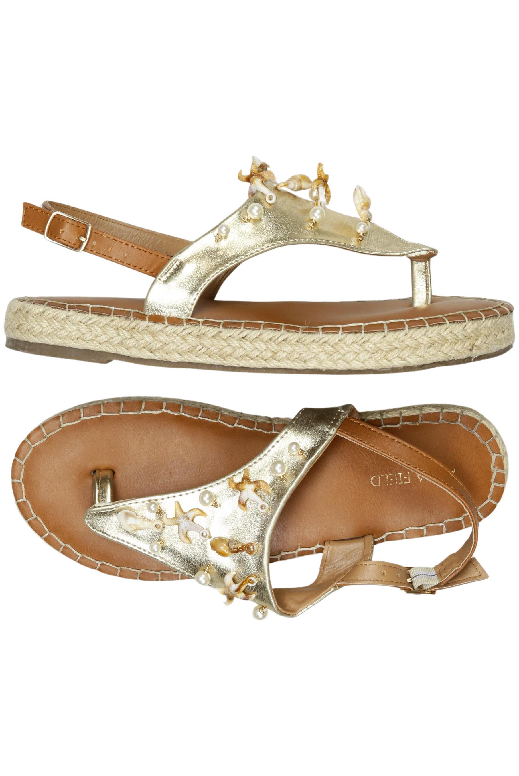 

Anna Field Damen Sandale, gold, Gr. 38