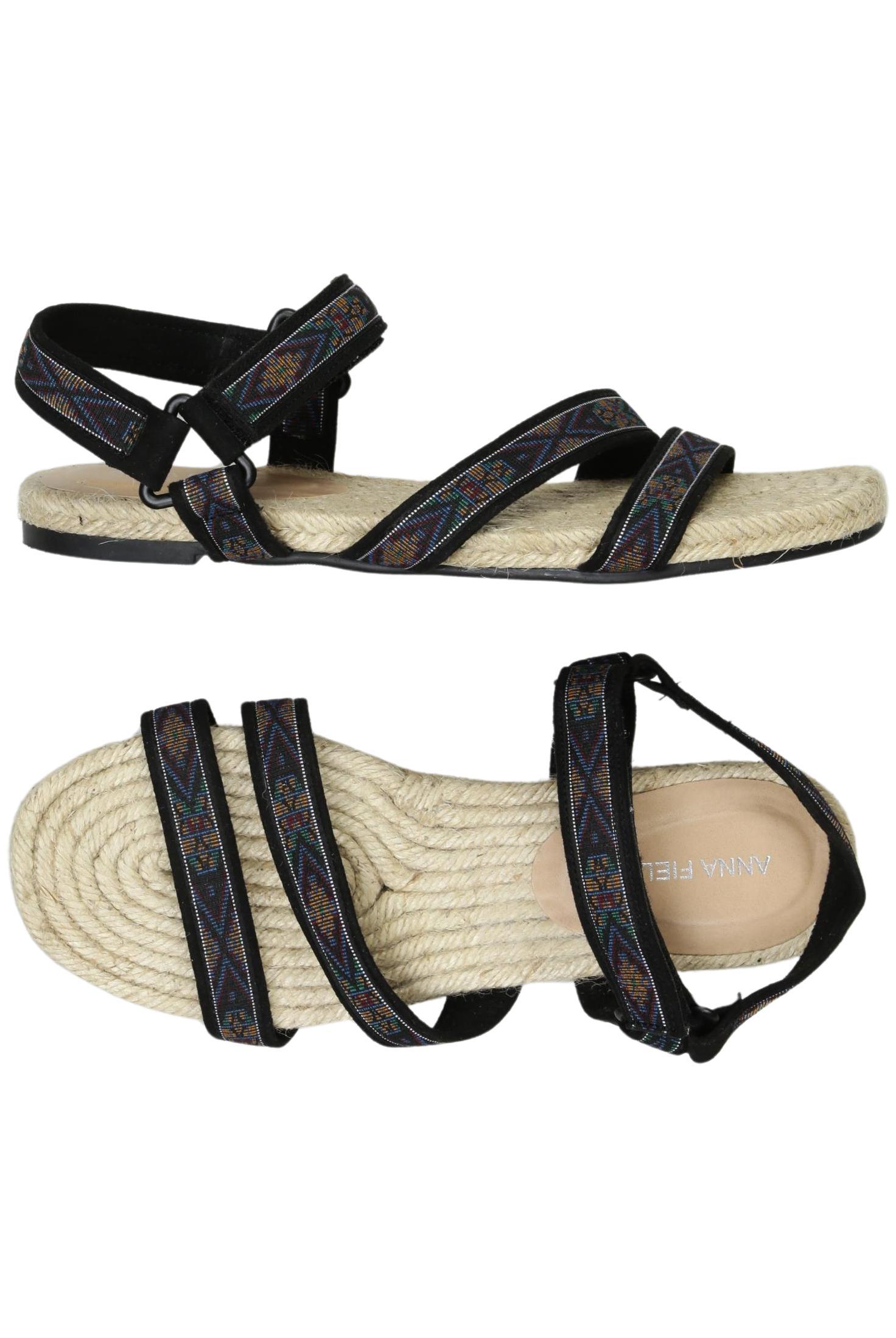 

Anna Field Damen Sandale, schwarz, Gr. 37