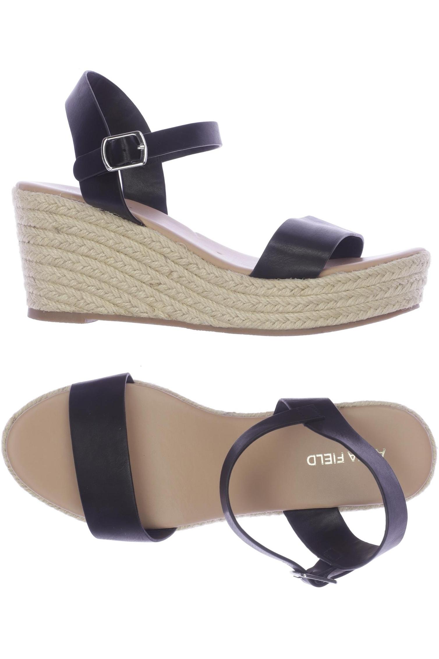 

Anna Field Damen Sandale, schwarz, Gr. 38