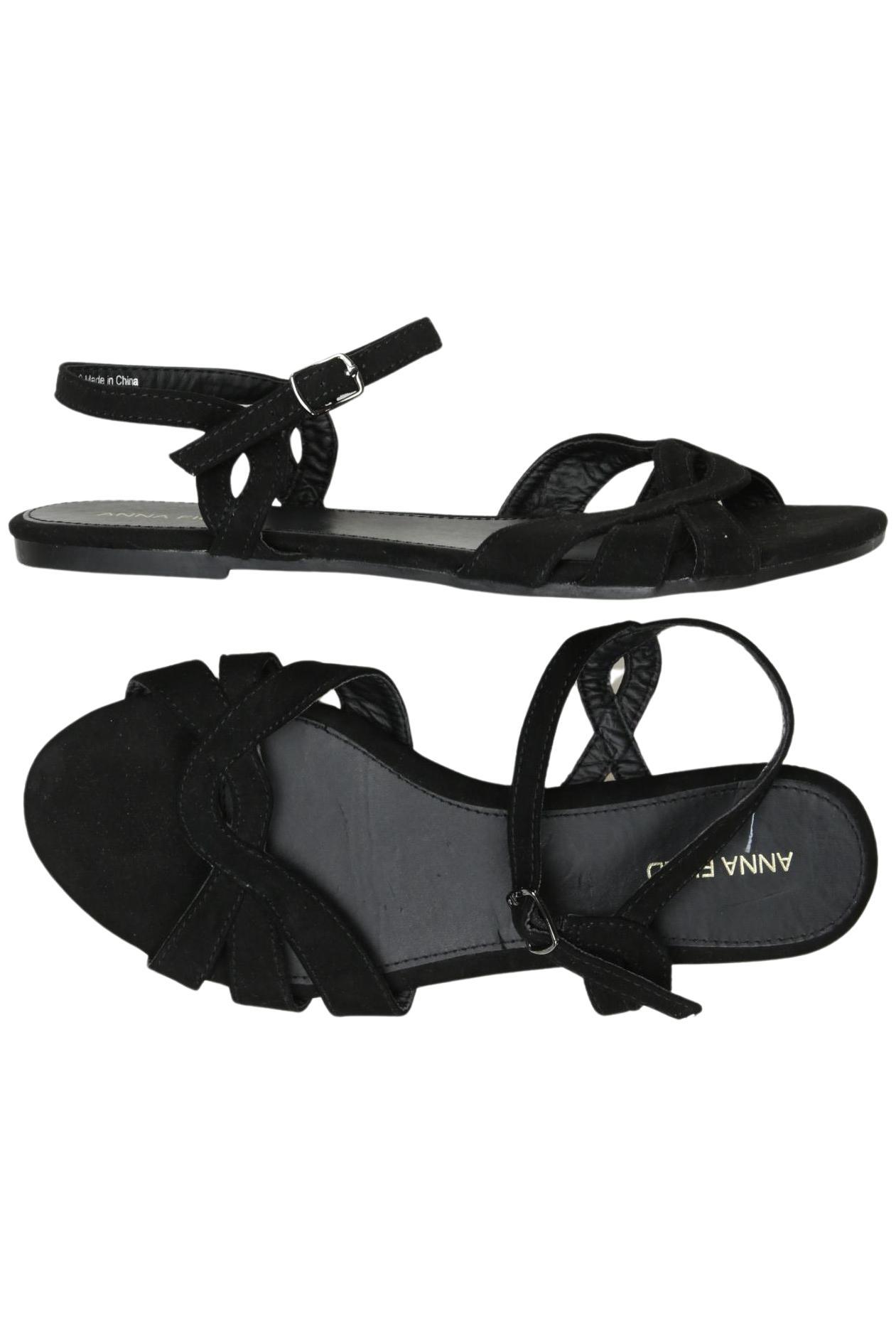 

Anna Field Damen Sandale, schwarz, Gr. 38