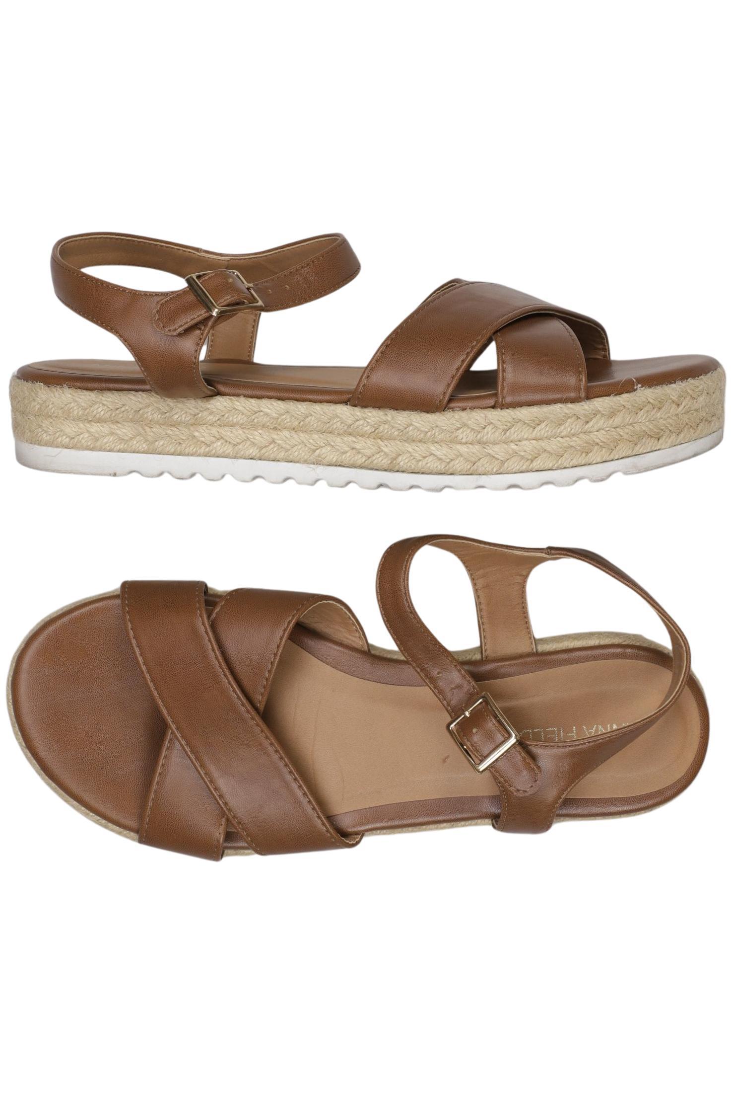 

Anna Field Damen Sandale, braun, Gr. 38