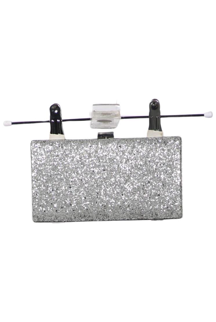 

Anna Field Damen Handtasche, silber, Gr.