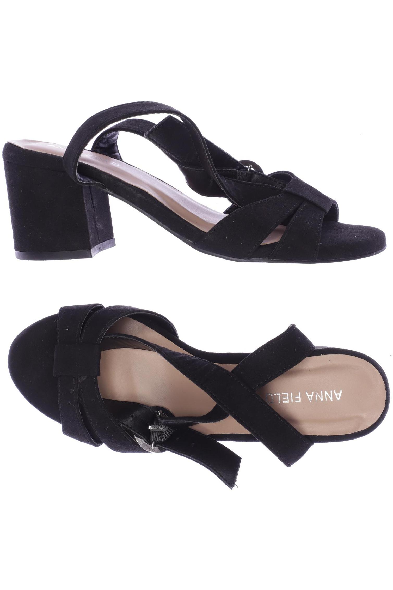 

Anna Field Damen Sandale, schwarz, Gr. 35