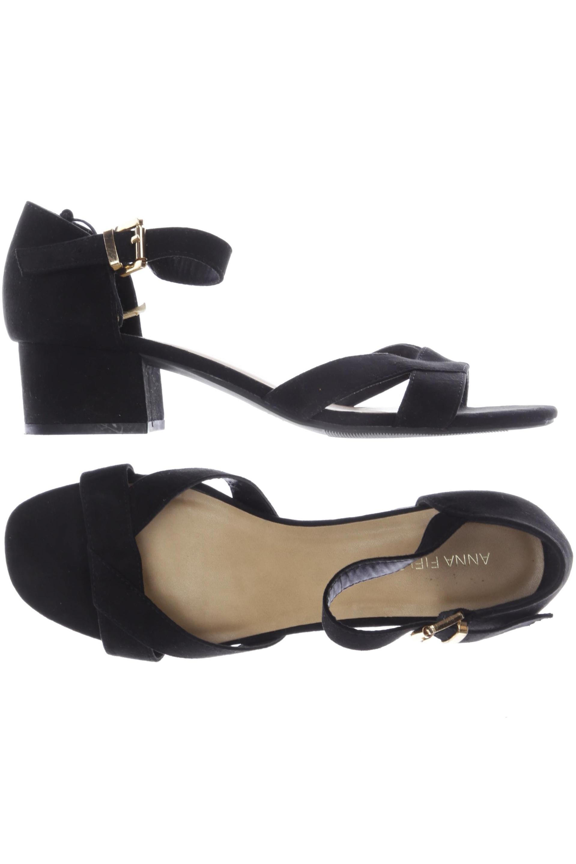 

Anna Field Damen Sandale, schwarz, Gr. 38