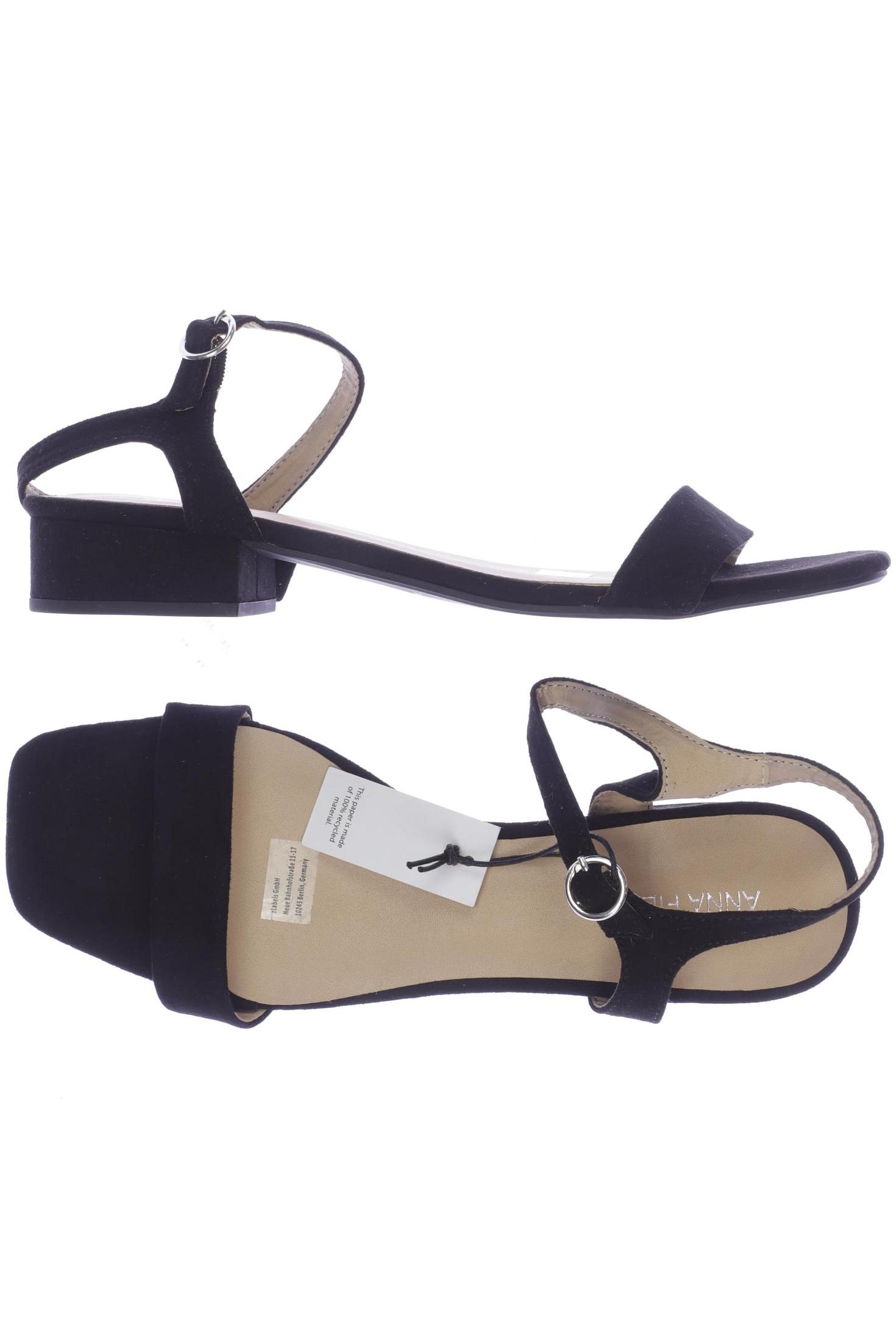 

Anna Field Damen Sandale, schwarz