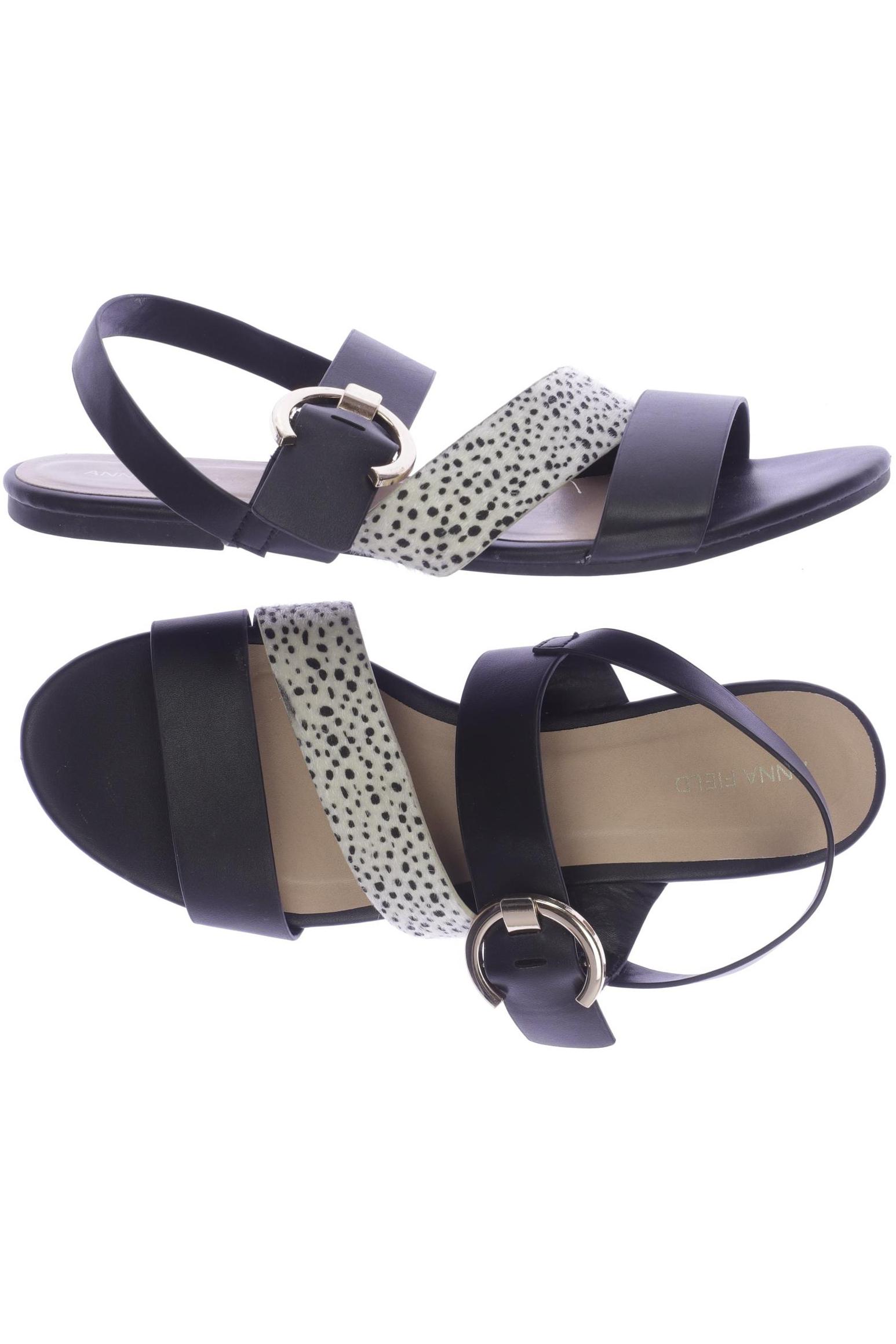 

Anna Field Damen Sandale, schwarz, Gr. 42