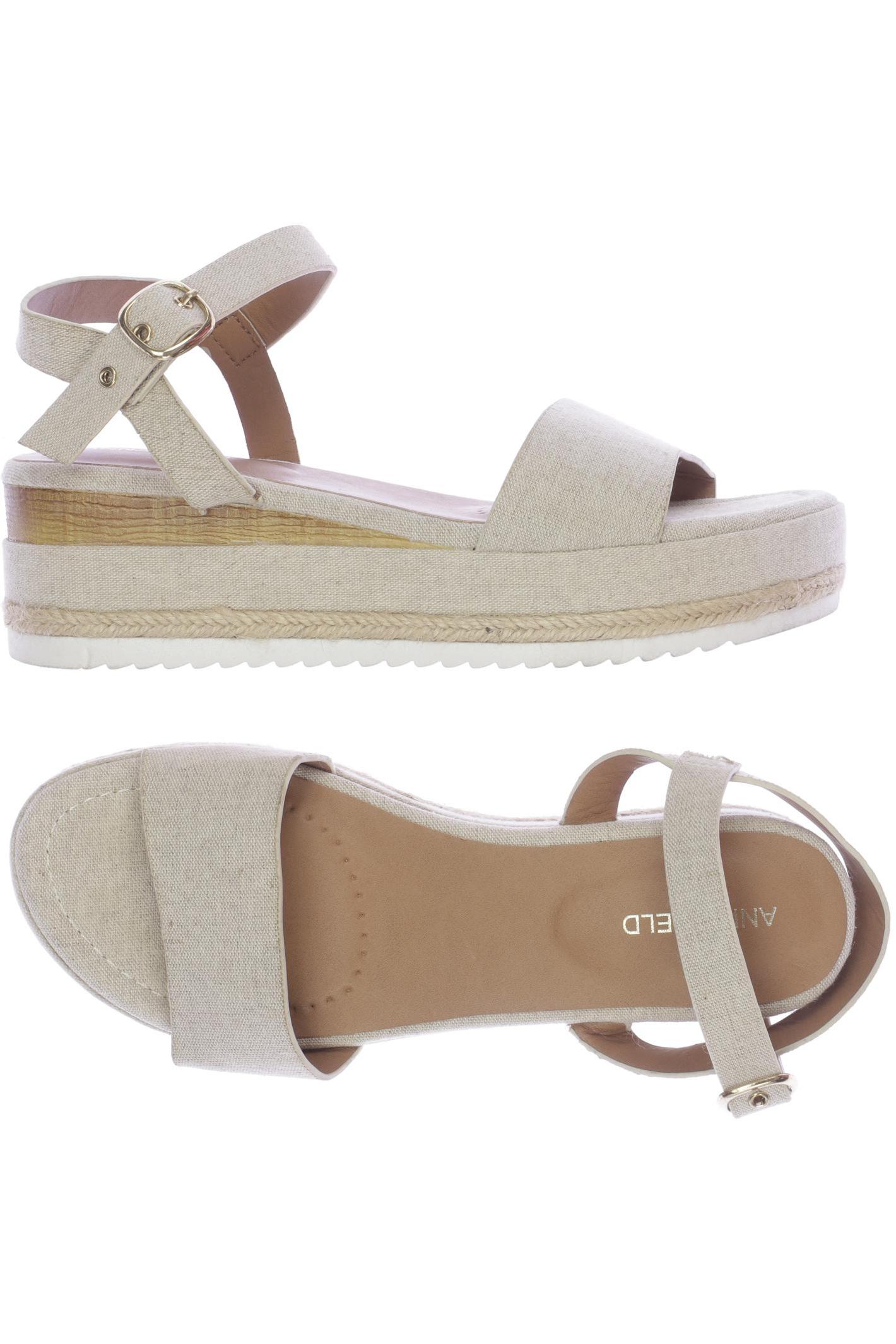

Anna Field Damen Sandale, beige, Gr. 35