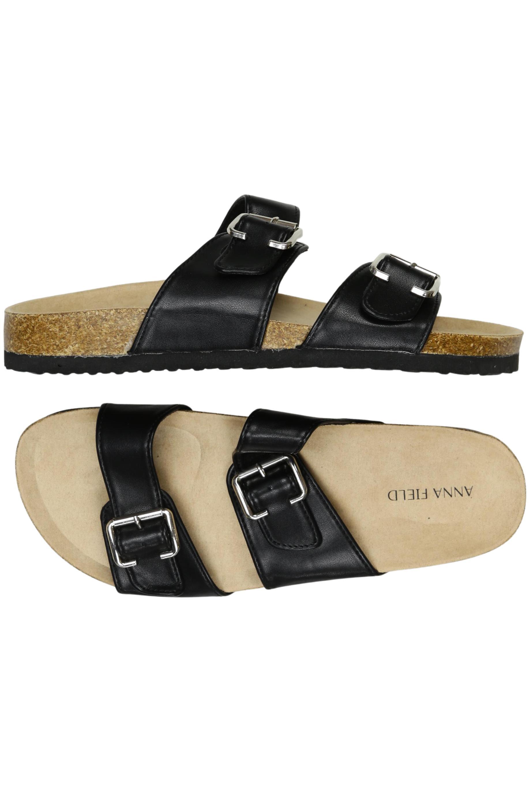 

Anna Field Damen Sandale, schwarz, Gr. 38