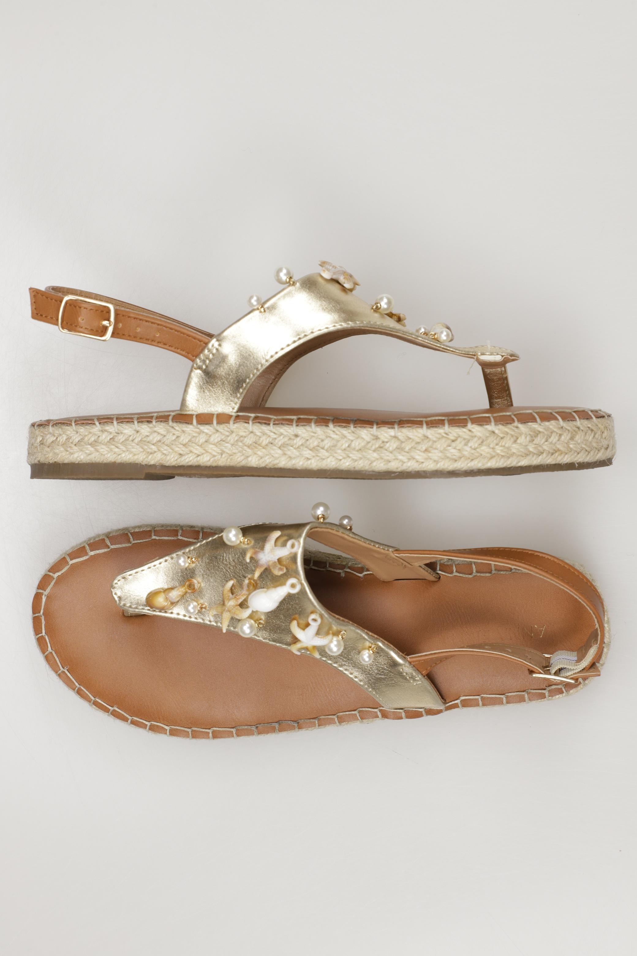

Anna Field Damen Sandale, gold, Gr. 37