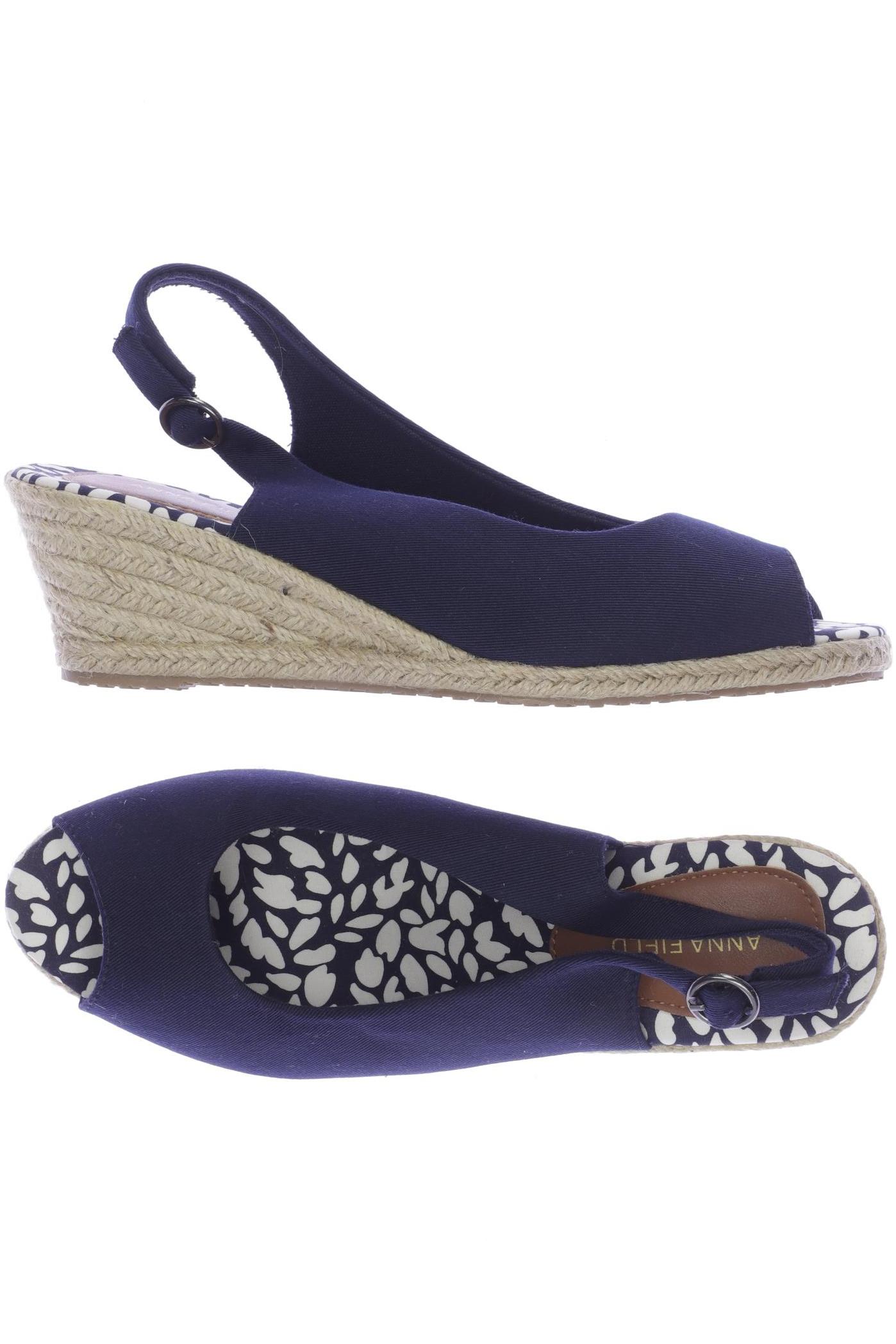 

Anna Field Damen Sandale, marineblau