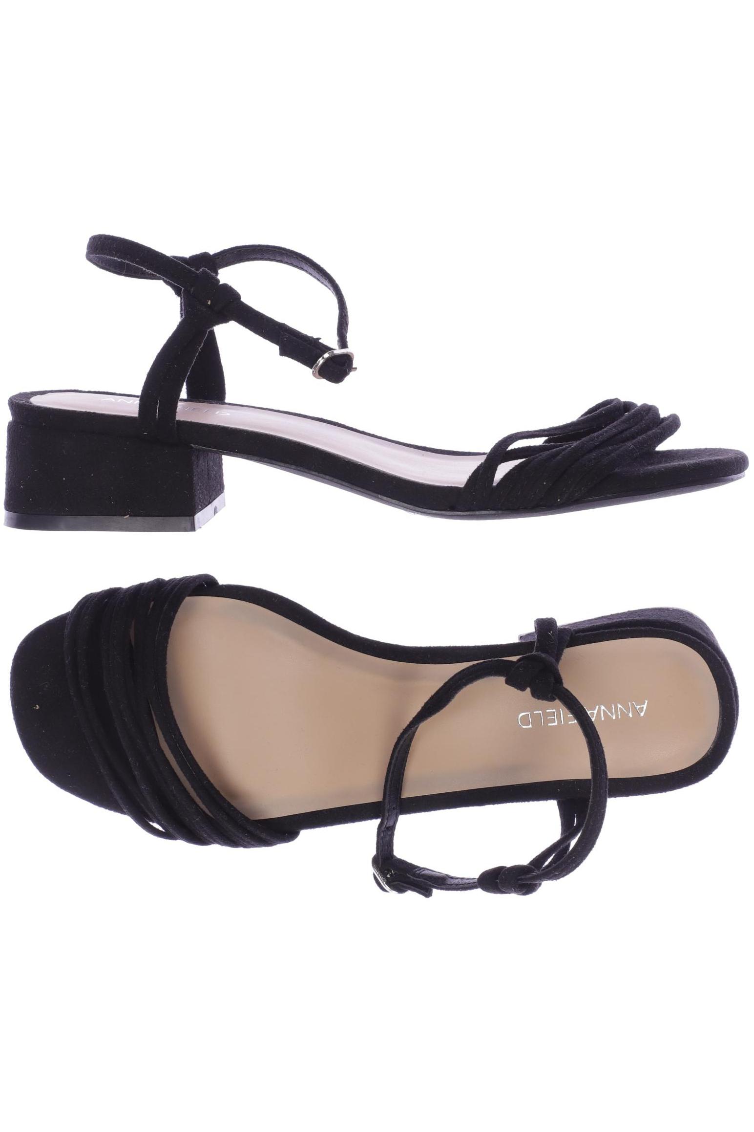 

Anna Field Damen Sandale, schwarz, Gr. 38