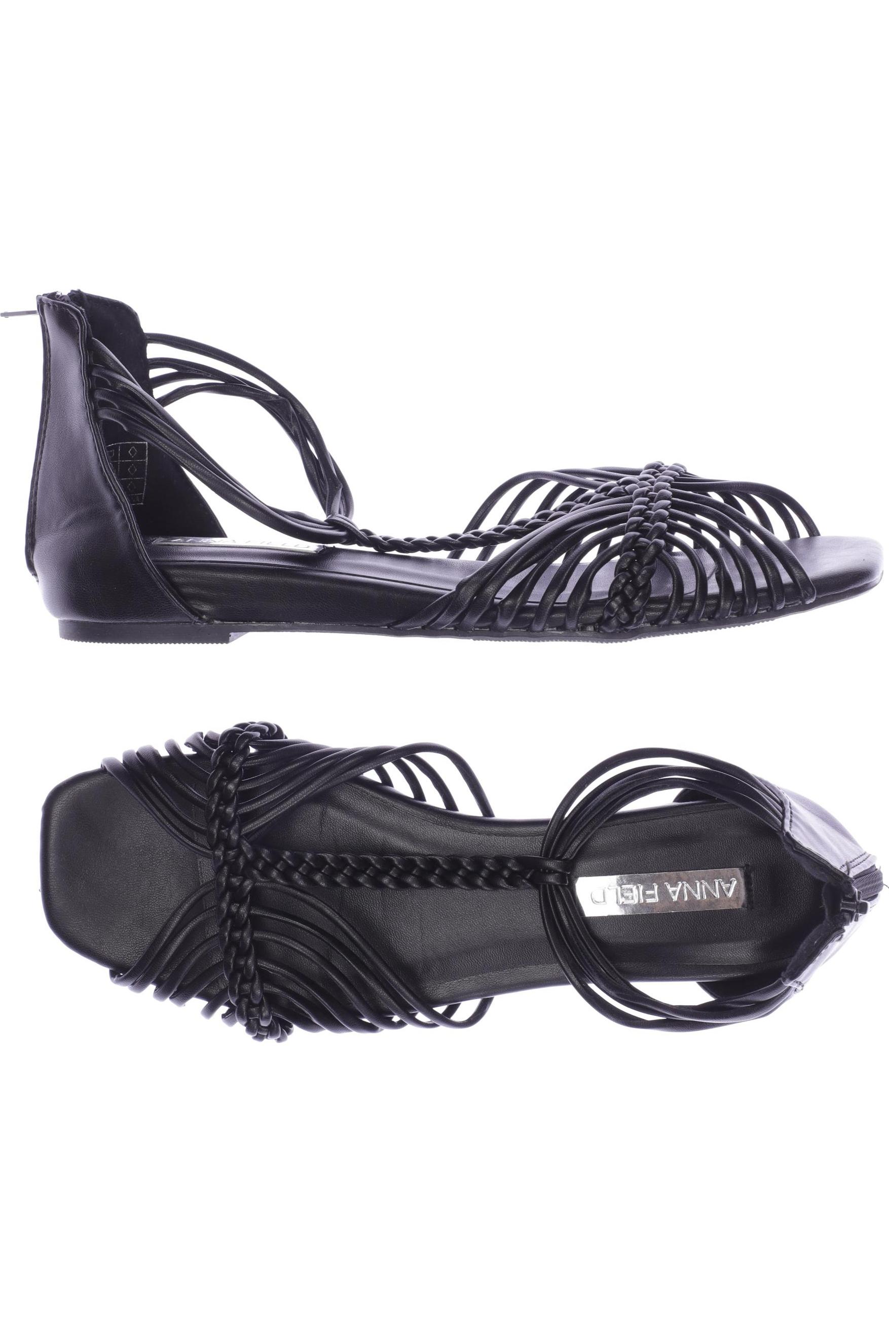 

Anna Field Damen Sandale, schwarz, Gr. 38