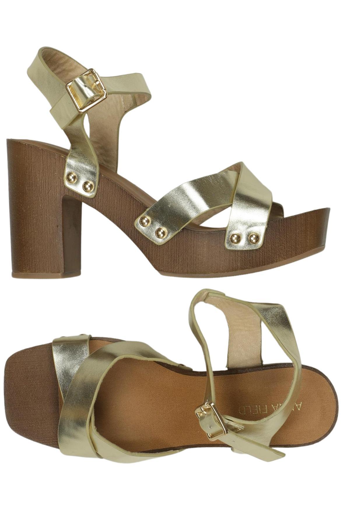 

Anna Field Damen Sandale, gold, Gr. 37