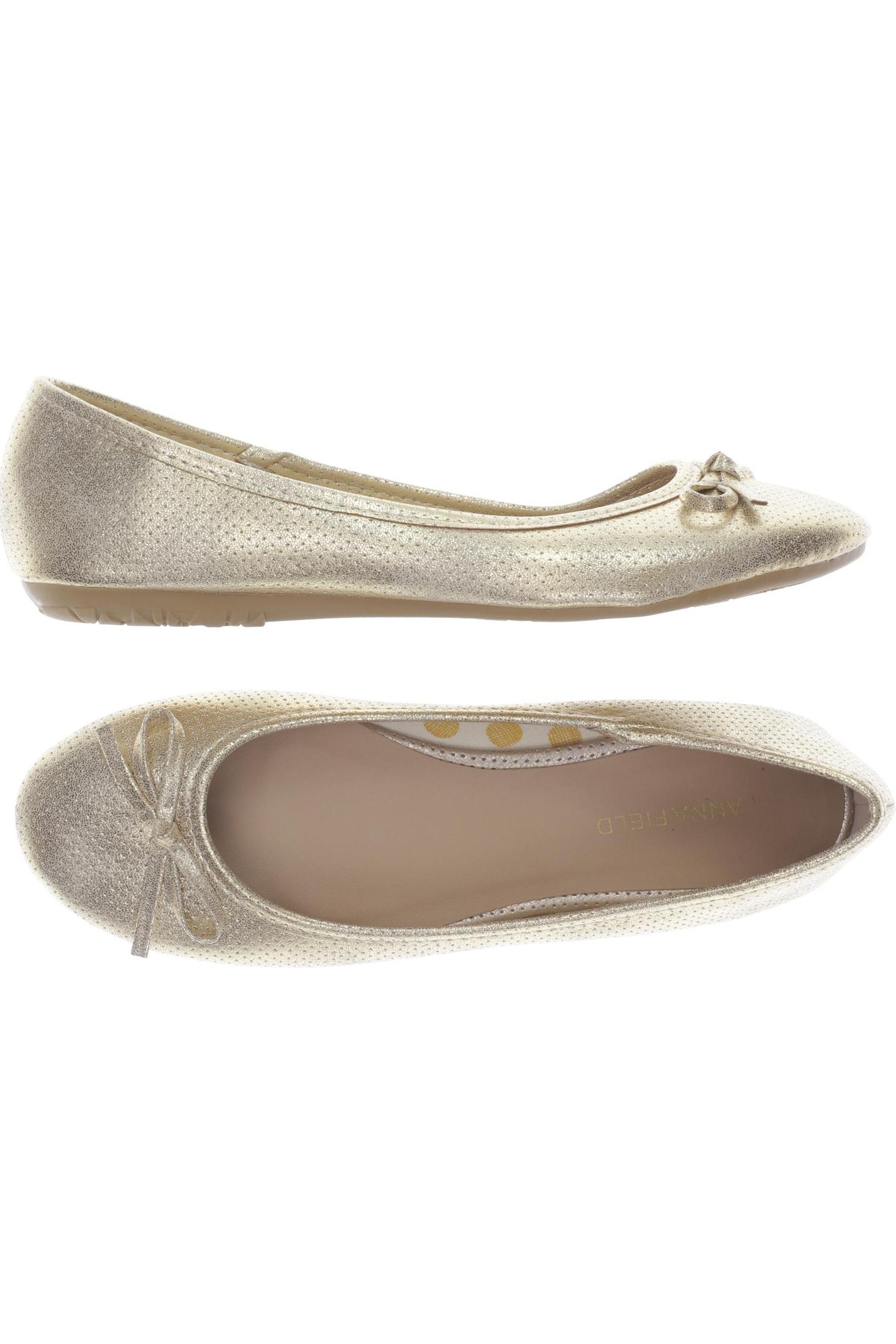 

Anna Field Damen Ballerinas, gold