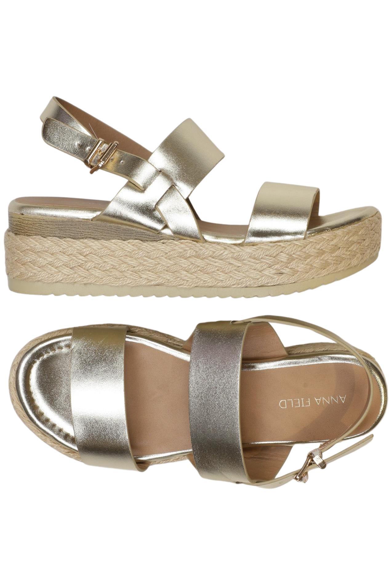 

Anna Field Damen Sandale, gold, Gr. 38