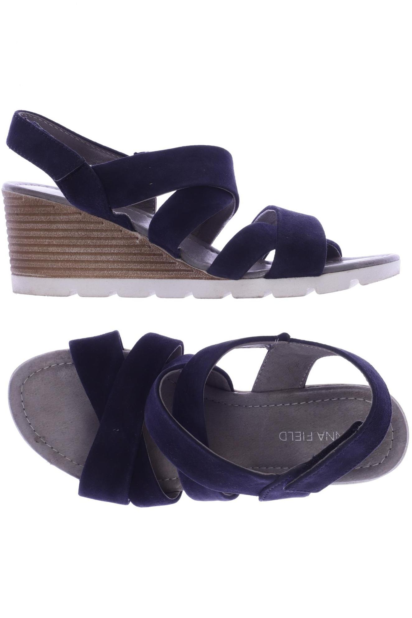 

Anna Field Damen Sandale, marineblau