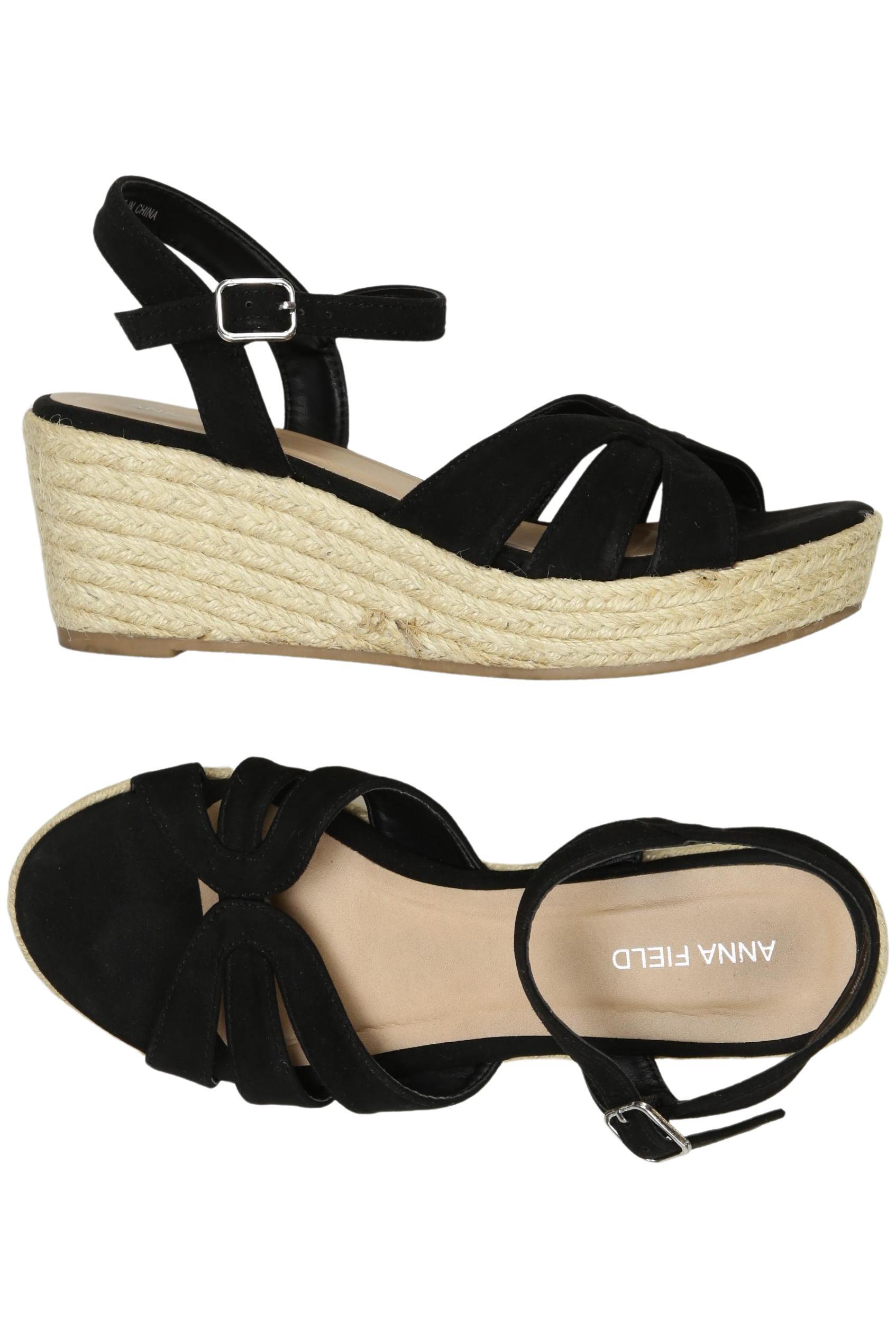 

Anna Field Damen Sandale, schwarz, Gr. 36