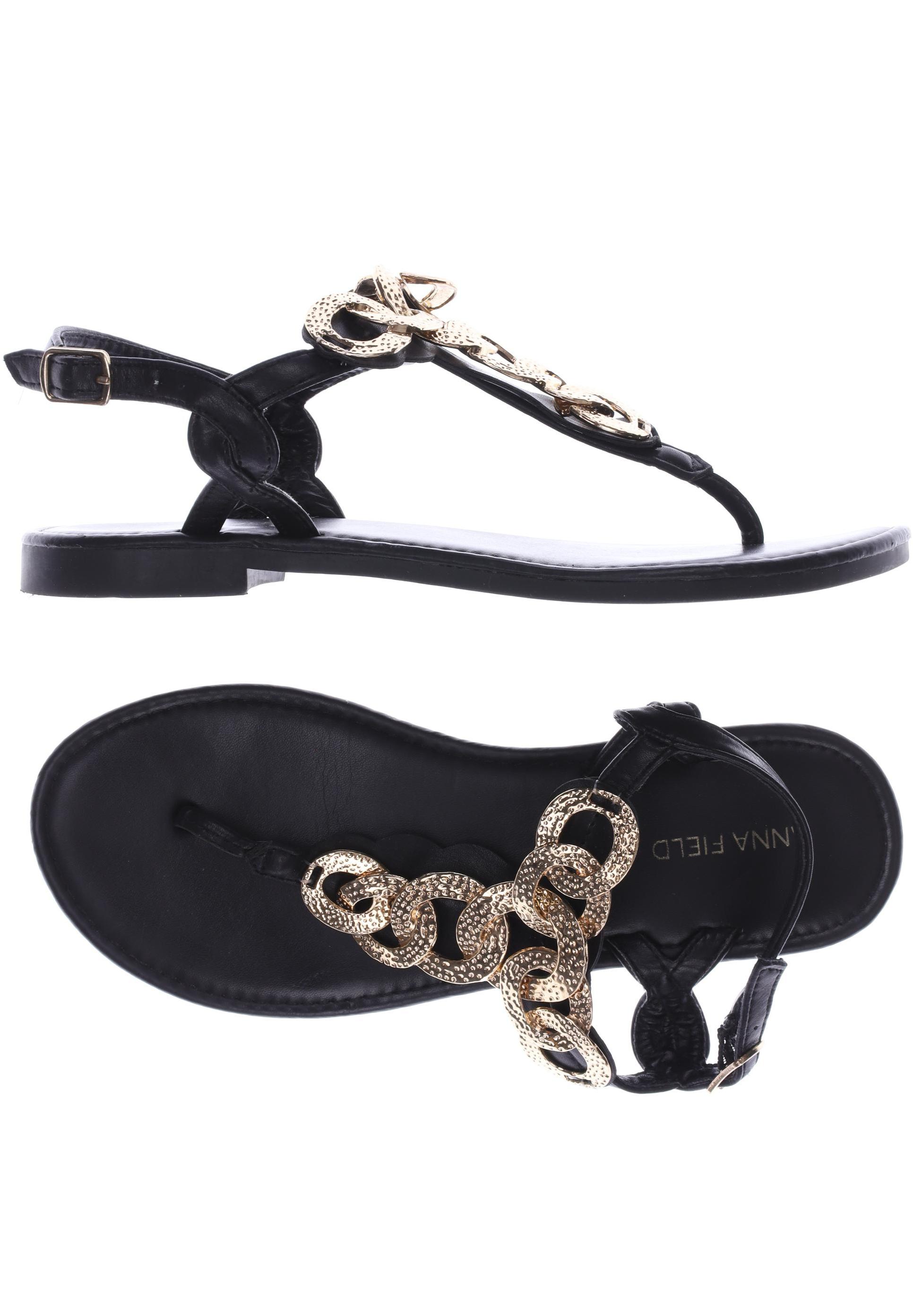 

Anna Field Damen Sandale, schwarz