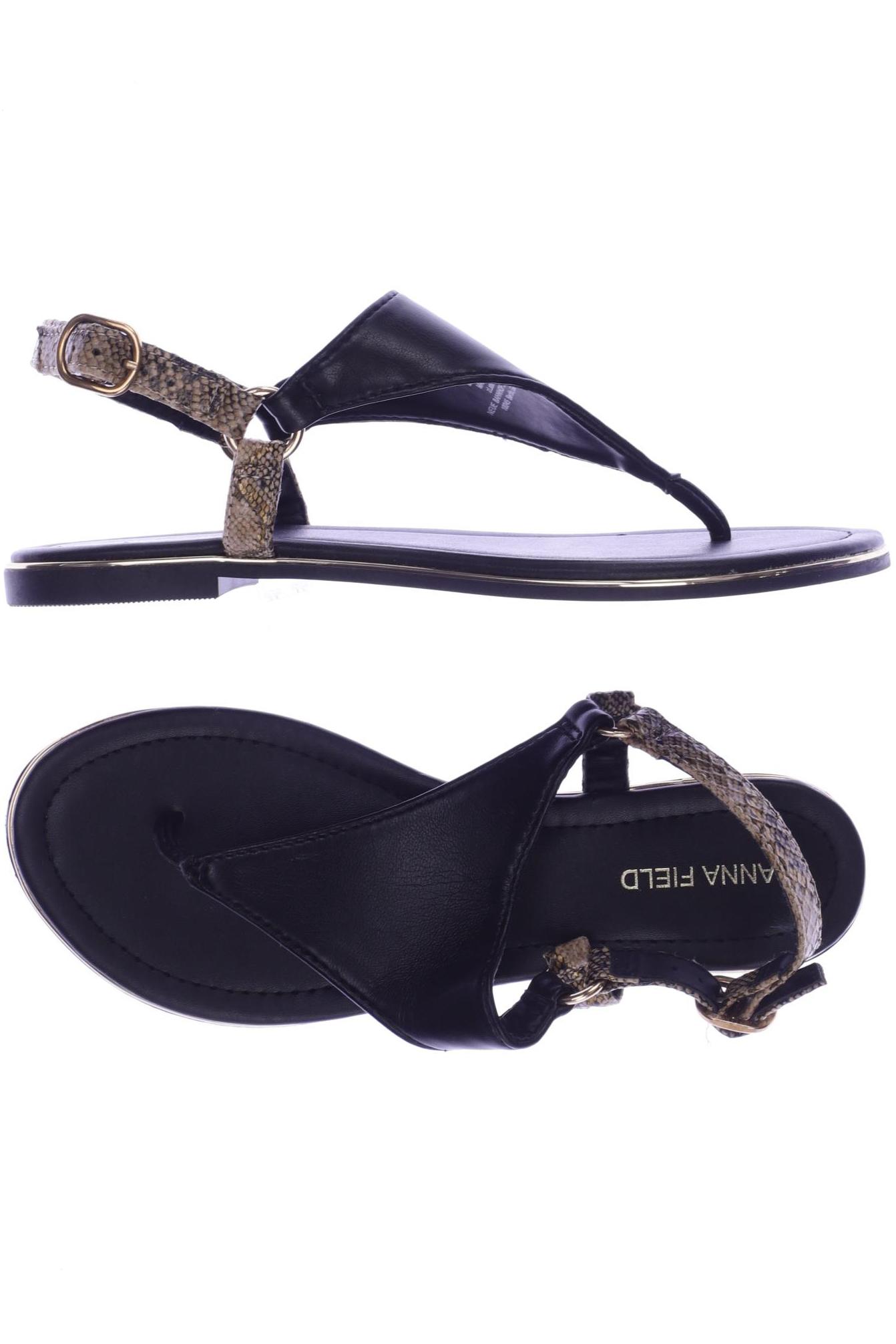 

Anna Field Damen Sandale, schwarz