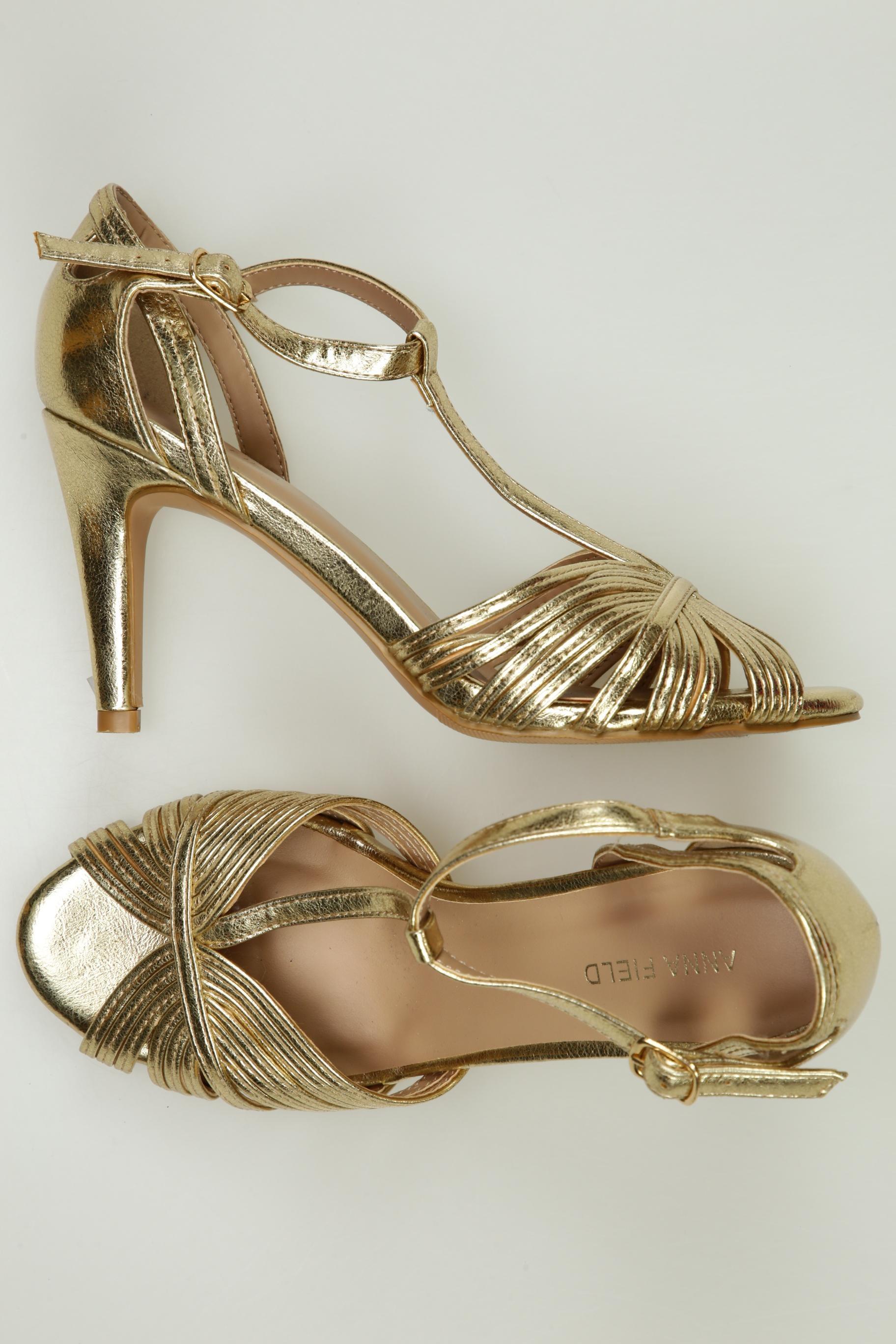 

Anna Field Damen Sandale, gold, Gr. 38