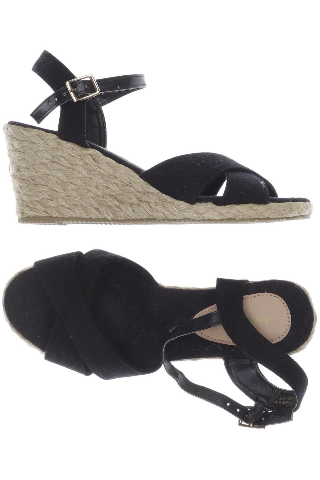 

Anna Field Damen Sandale, schwarz, Gr. 36