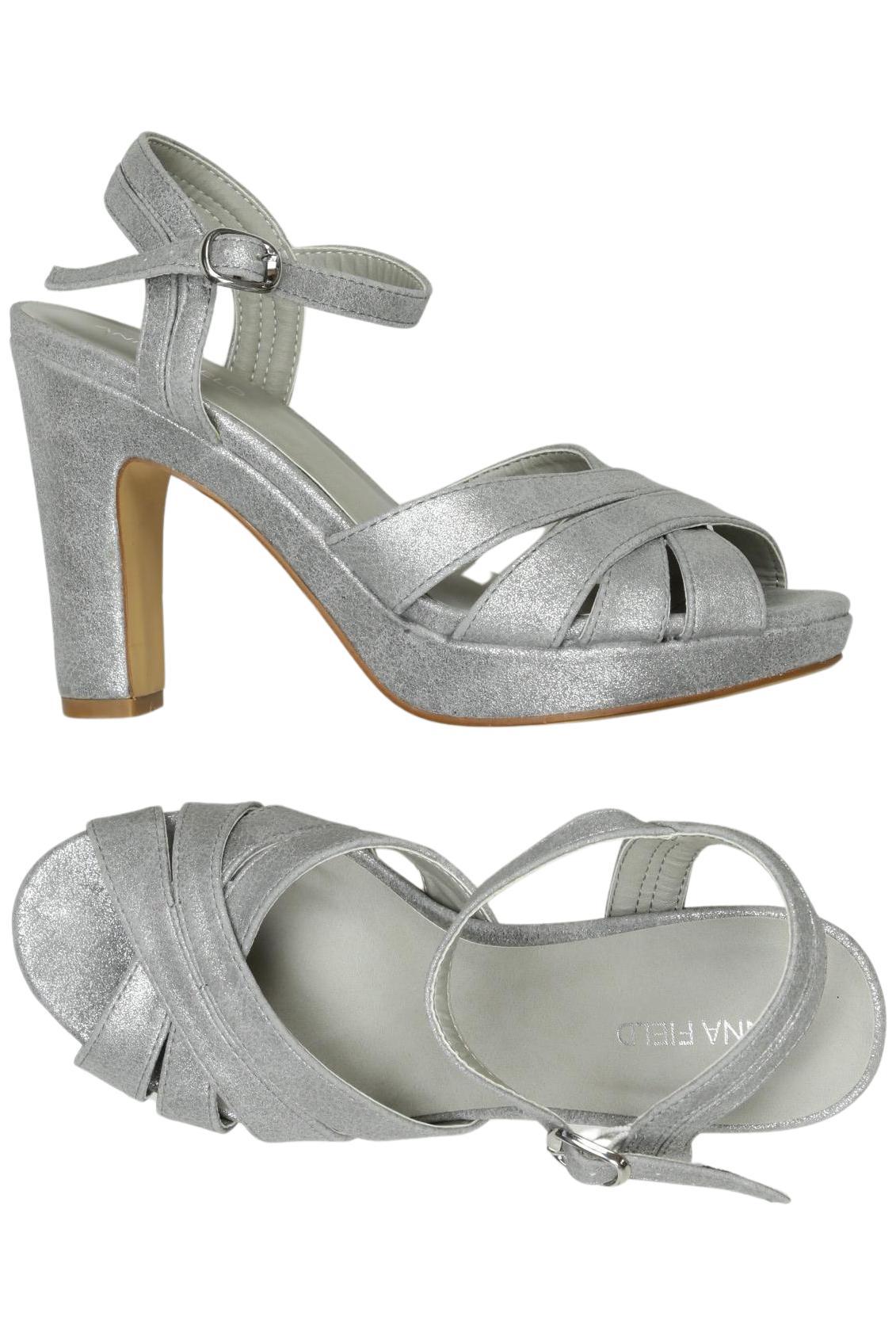 

Anna Field Damen Sandale, silber, Gr. 36