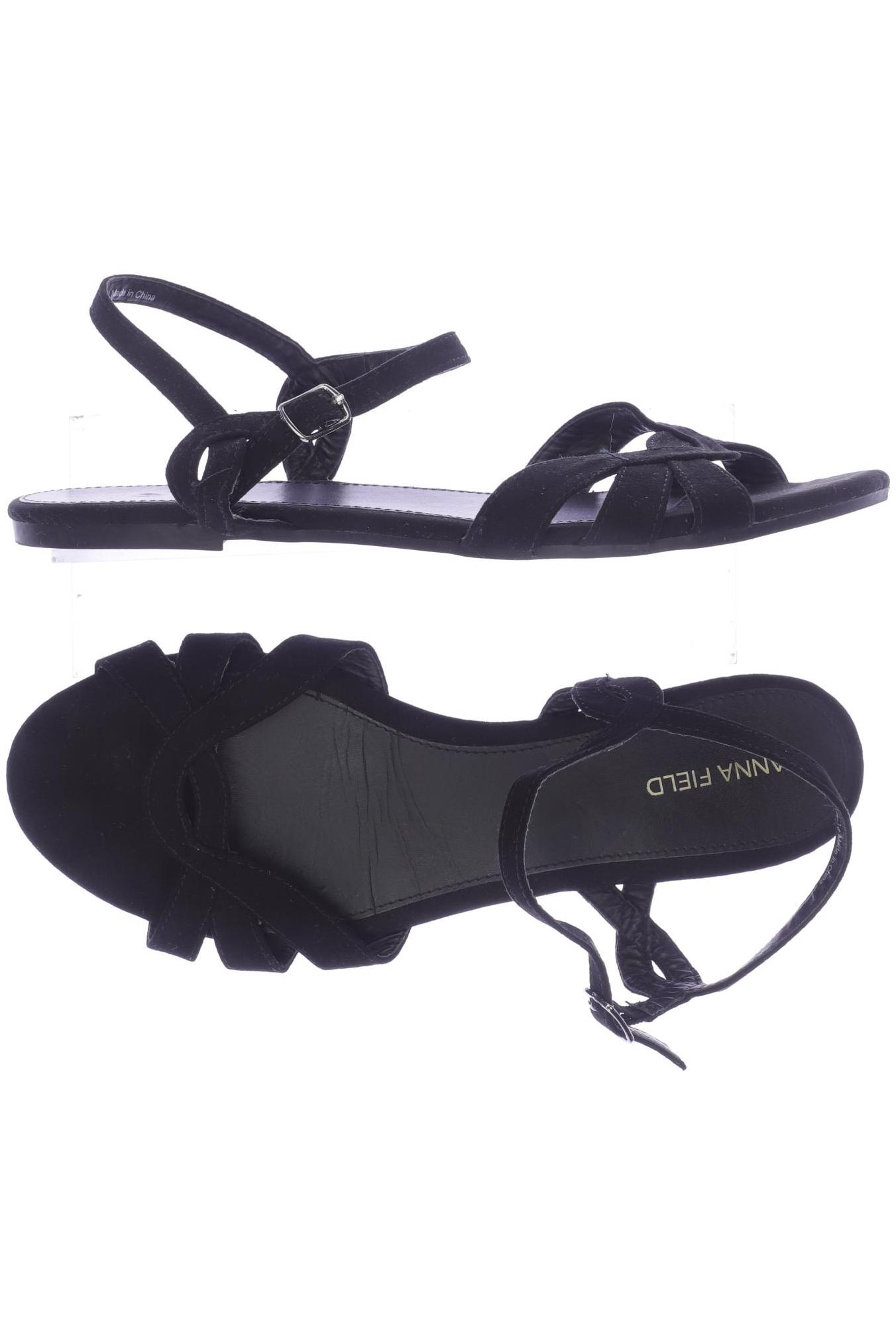 

Anna Field Damen Sandale, schwarz