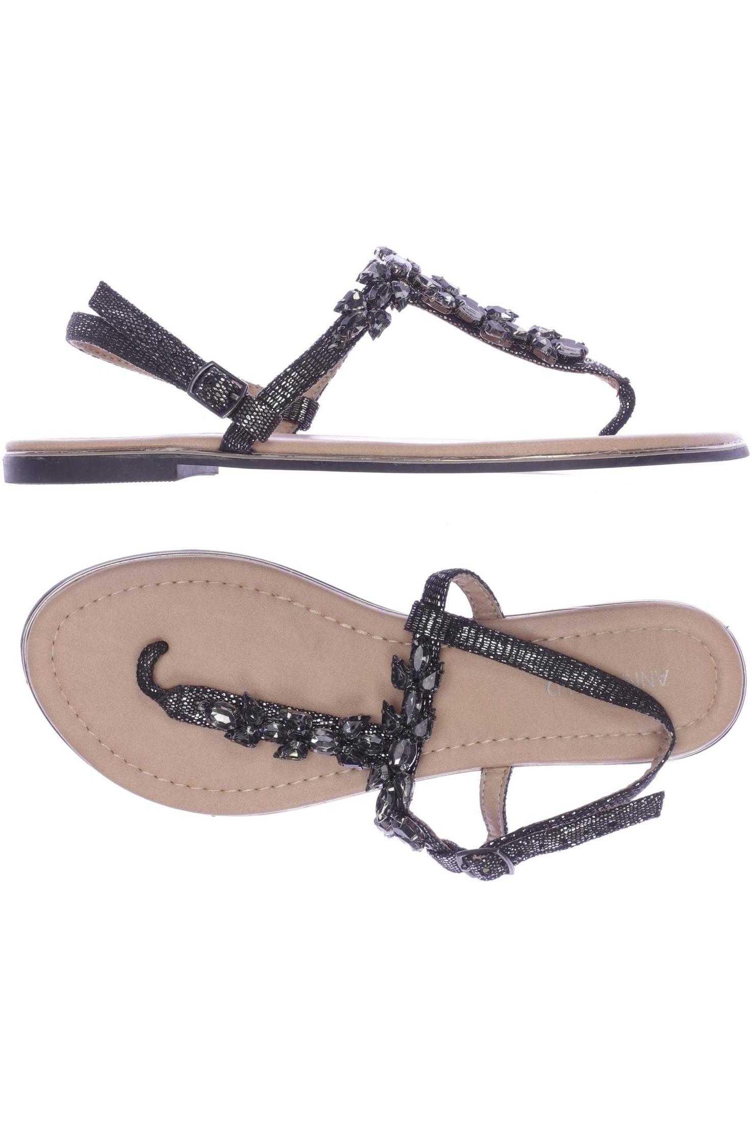 

Anna Field Damen Sandale, schwarz, Gr. 39