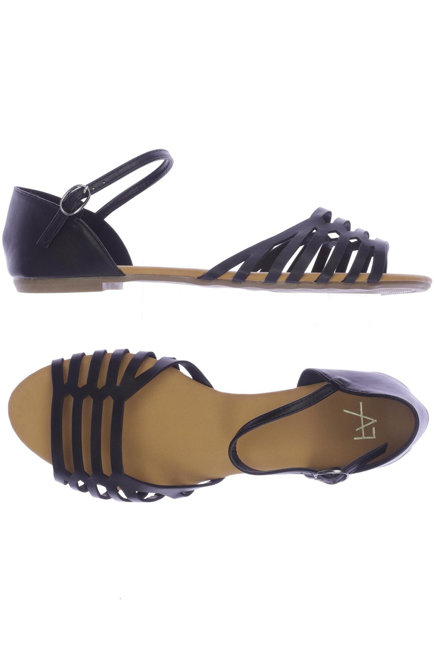 

Anna Field Damen Sandale, schwarz