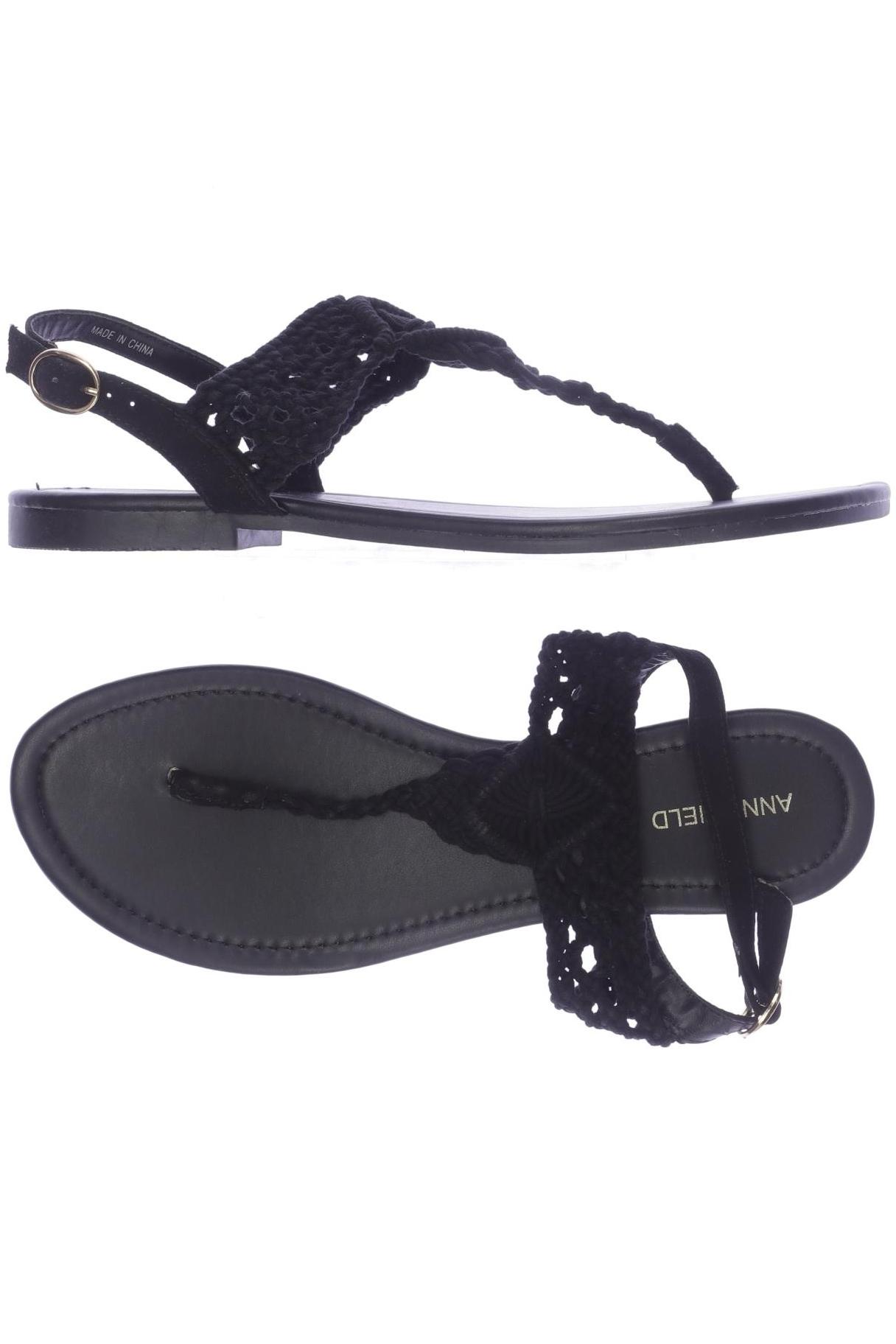 

Anna Field Damen Sandale, schwarz, Gr. 40