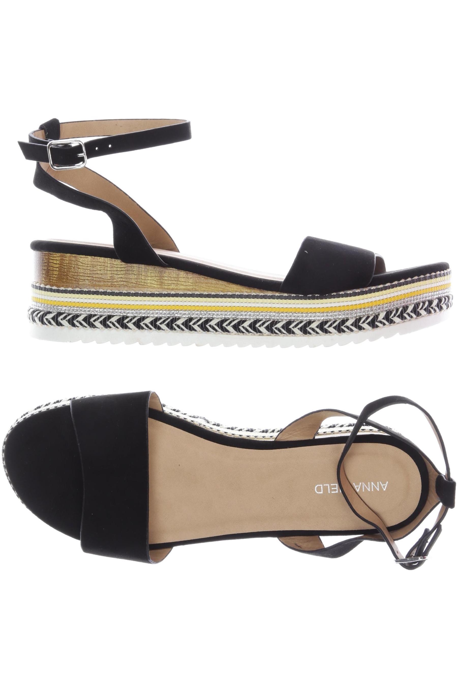 

Anna Field Damen Sandale, schwarz, Gr. 39