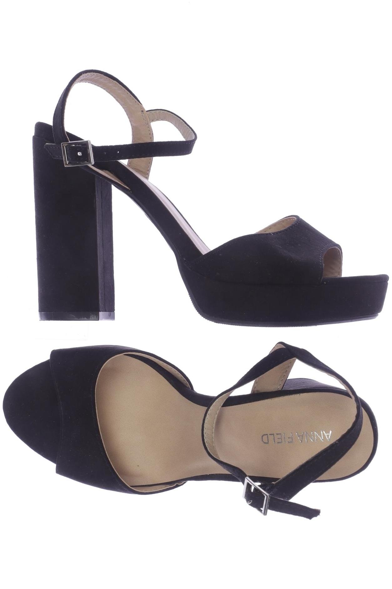 

Anna Field Damen Sandale, schwarz, Gr. 38