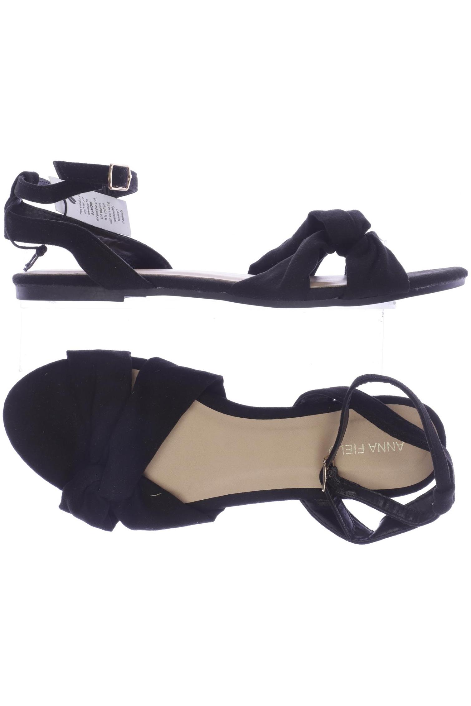 

Anna Field Damen Sandale, schwarz, Gr. 38