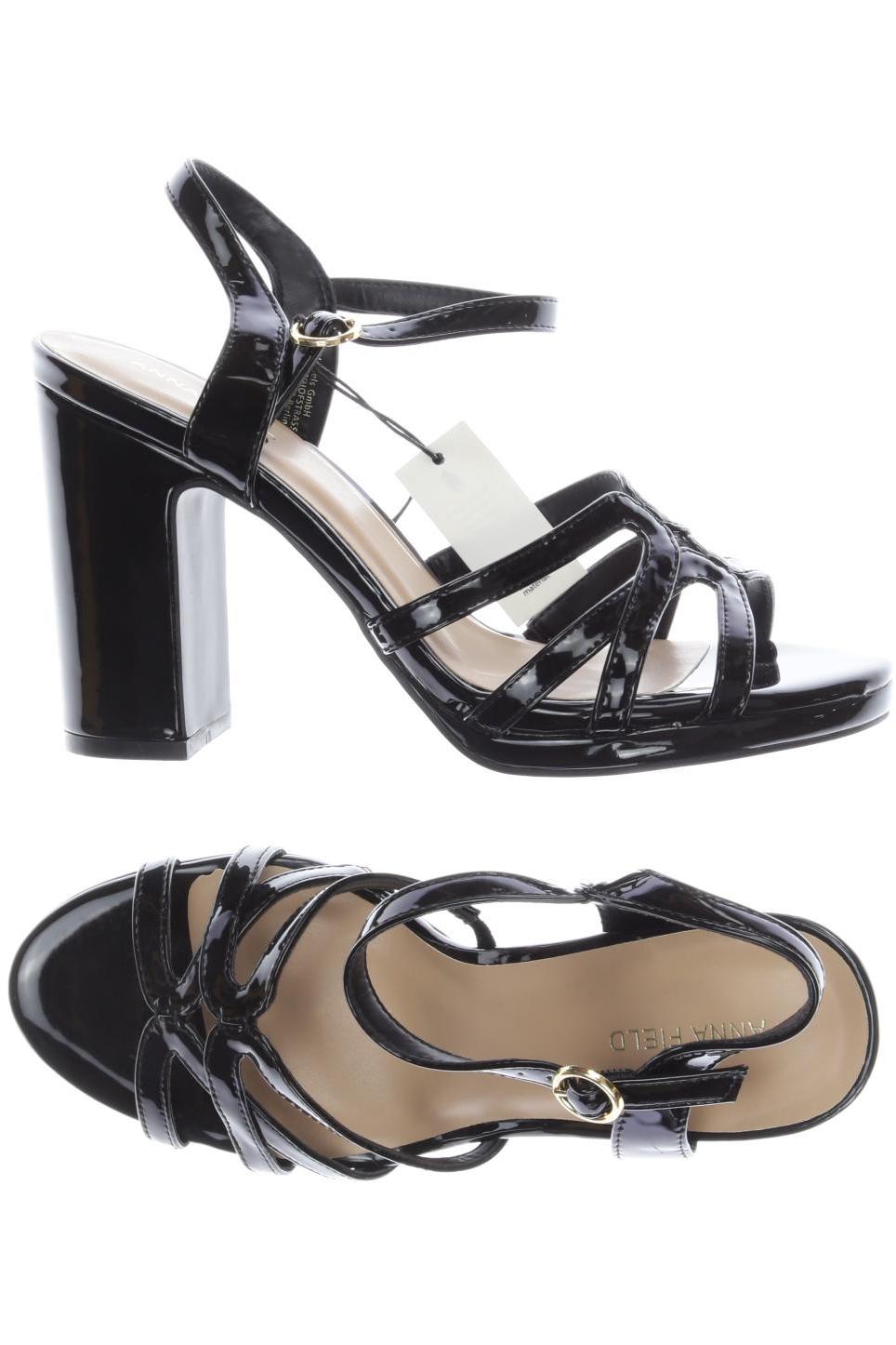 

Anna Field Damen Sandale, schwarz, Gr. 39