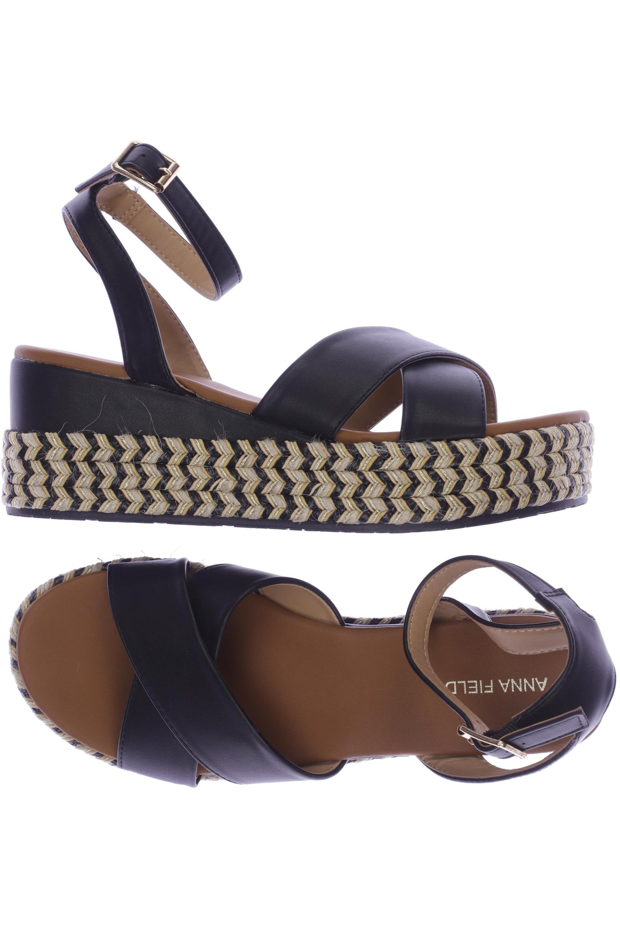 

Anna Field Damen Sandale, schwarz