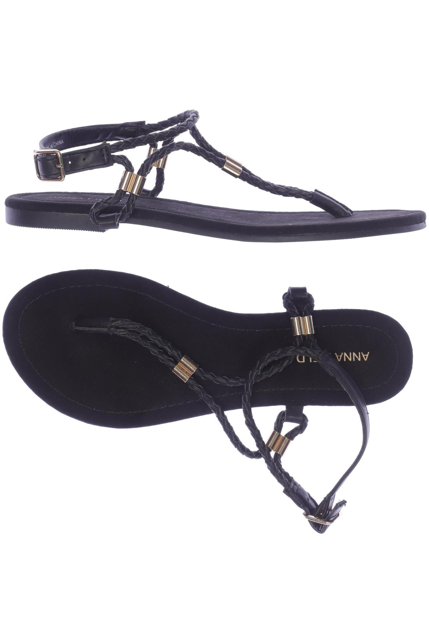 

Anna Field Damen Sandale, schwarz, Gr. 37