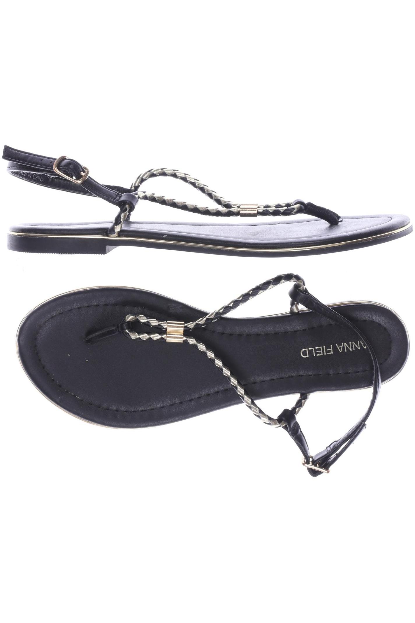 

Anna Field Damen Sandale, schwarz