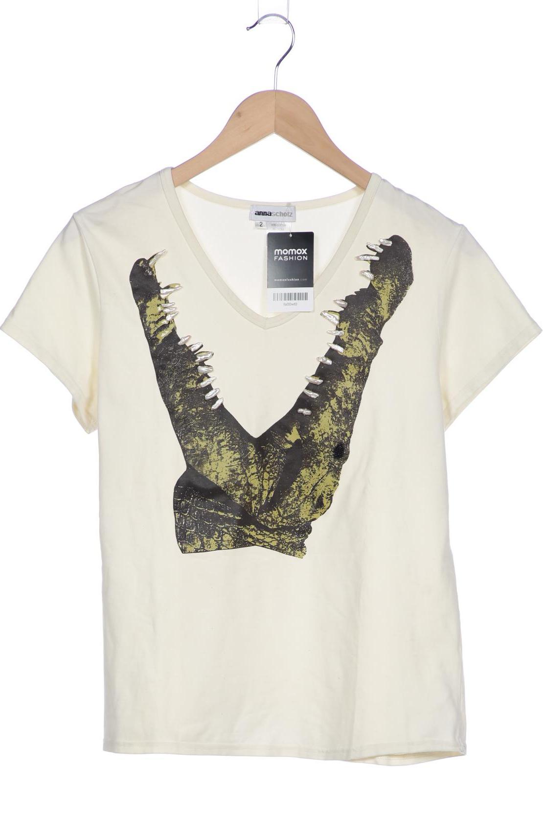 

Anna Scholz Damen T-Shirt, cremeweiß, Gr. 2