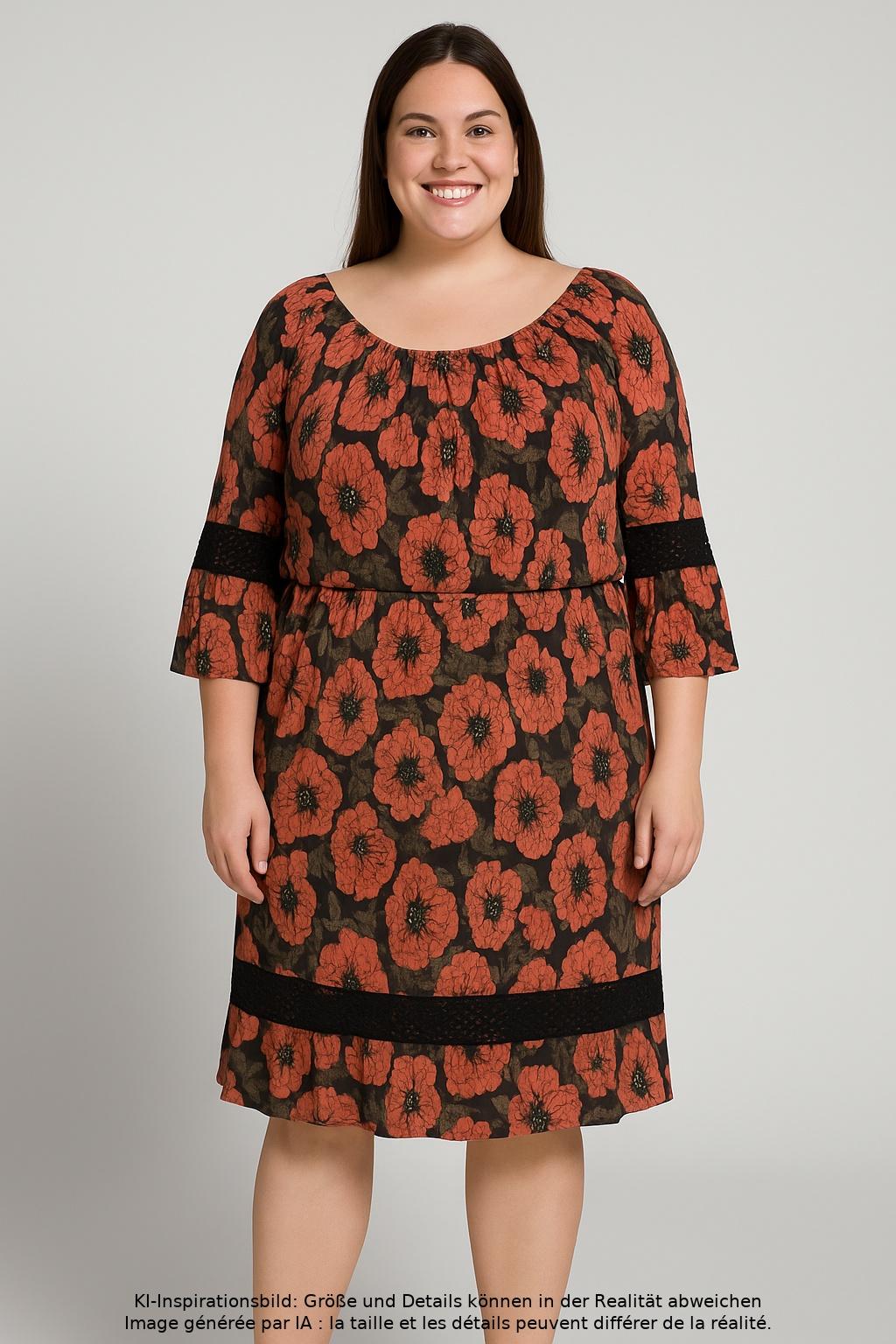 

Anna Scholz Damen Kleid, mehrfarbig, Gr. 48