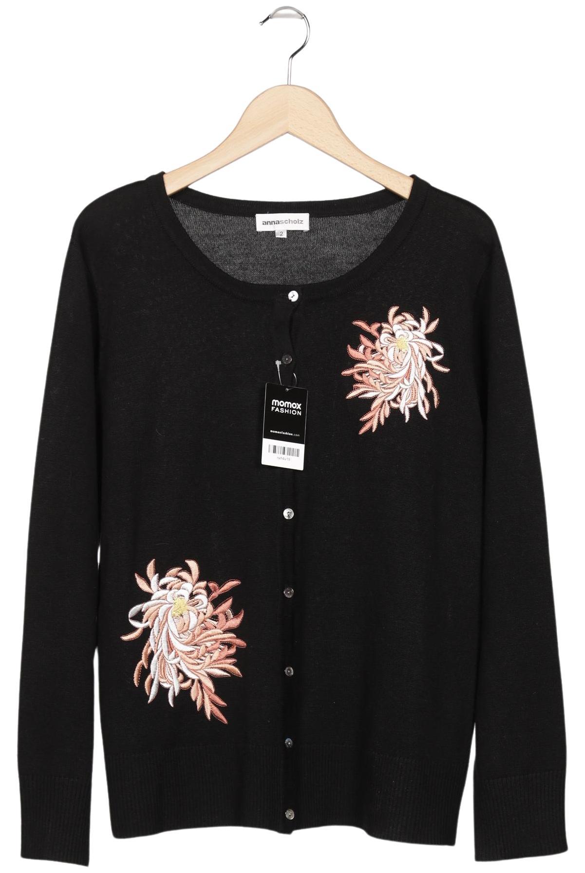 

Anna Scholz Damen Strickjacke, schwarz, Gr. 20