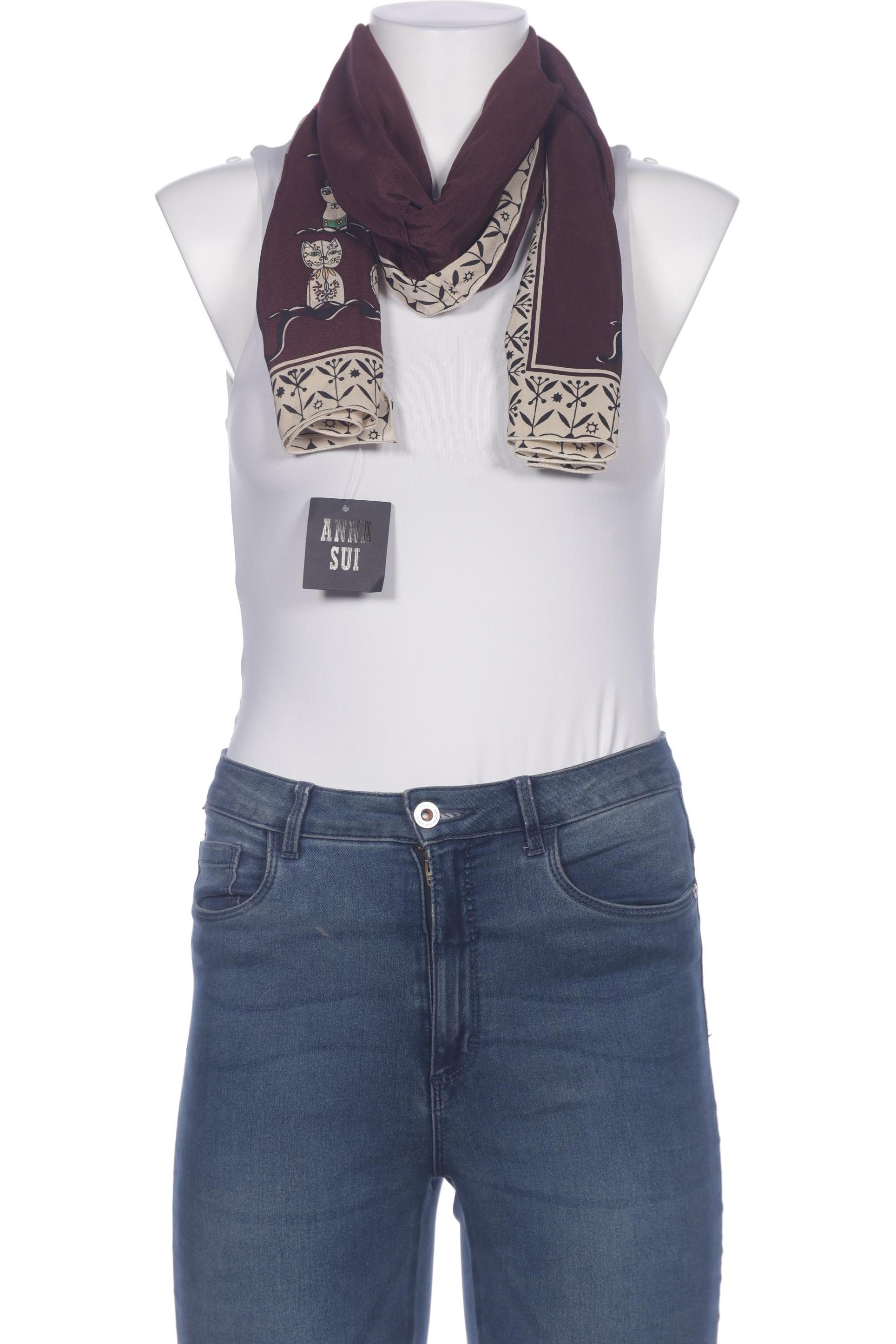 

Anna Sui Damen Schal, bordeaux, Gr.