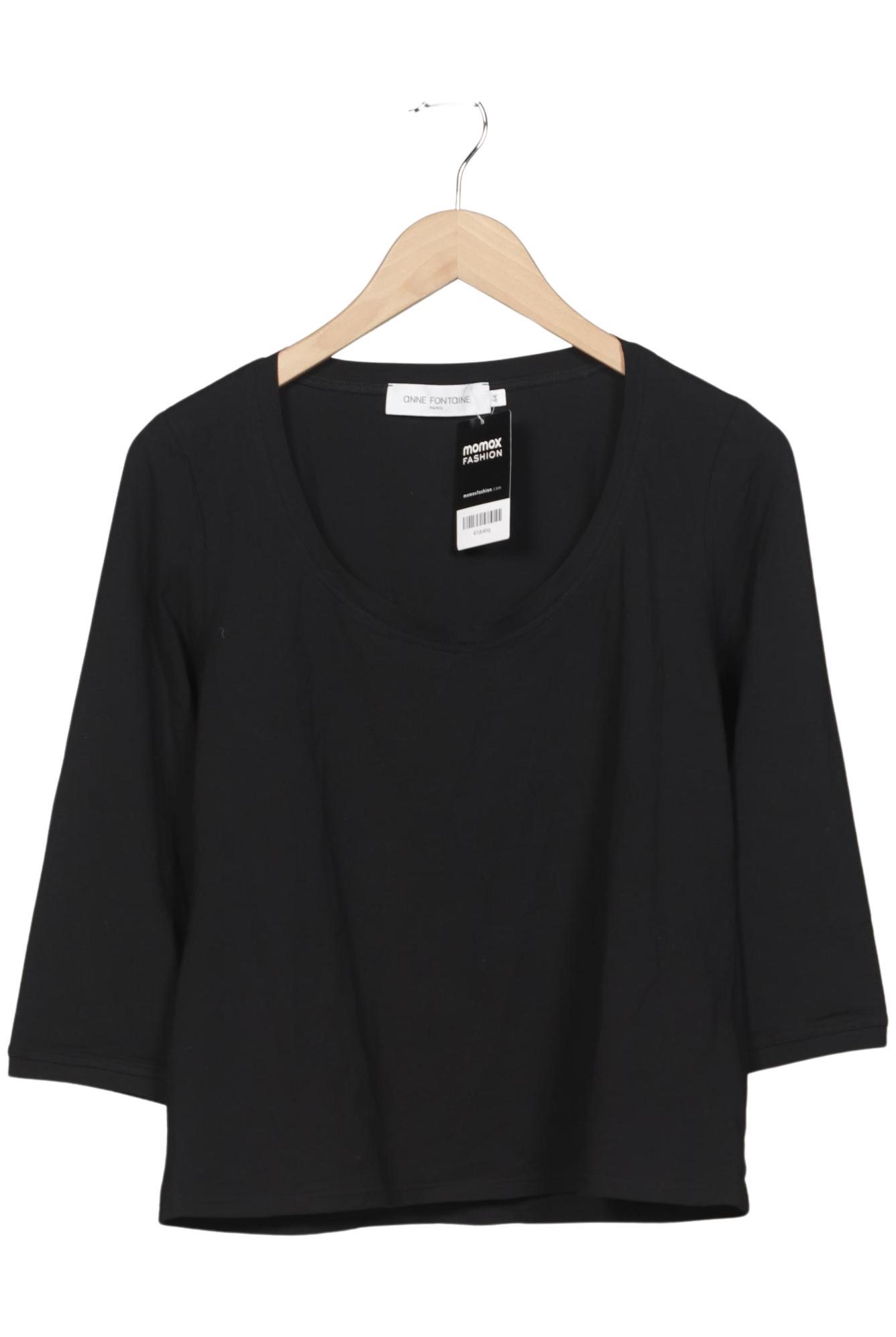 

Anne Fontaine Damen Langarmshirt, schwarz, Gr. 44