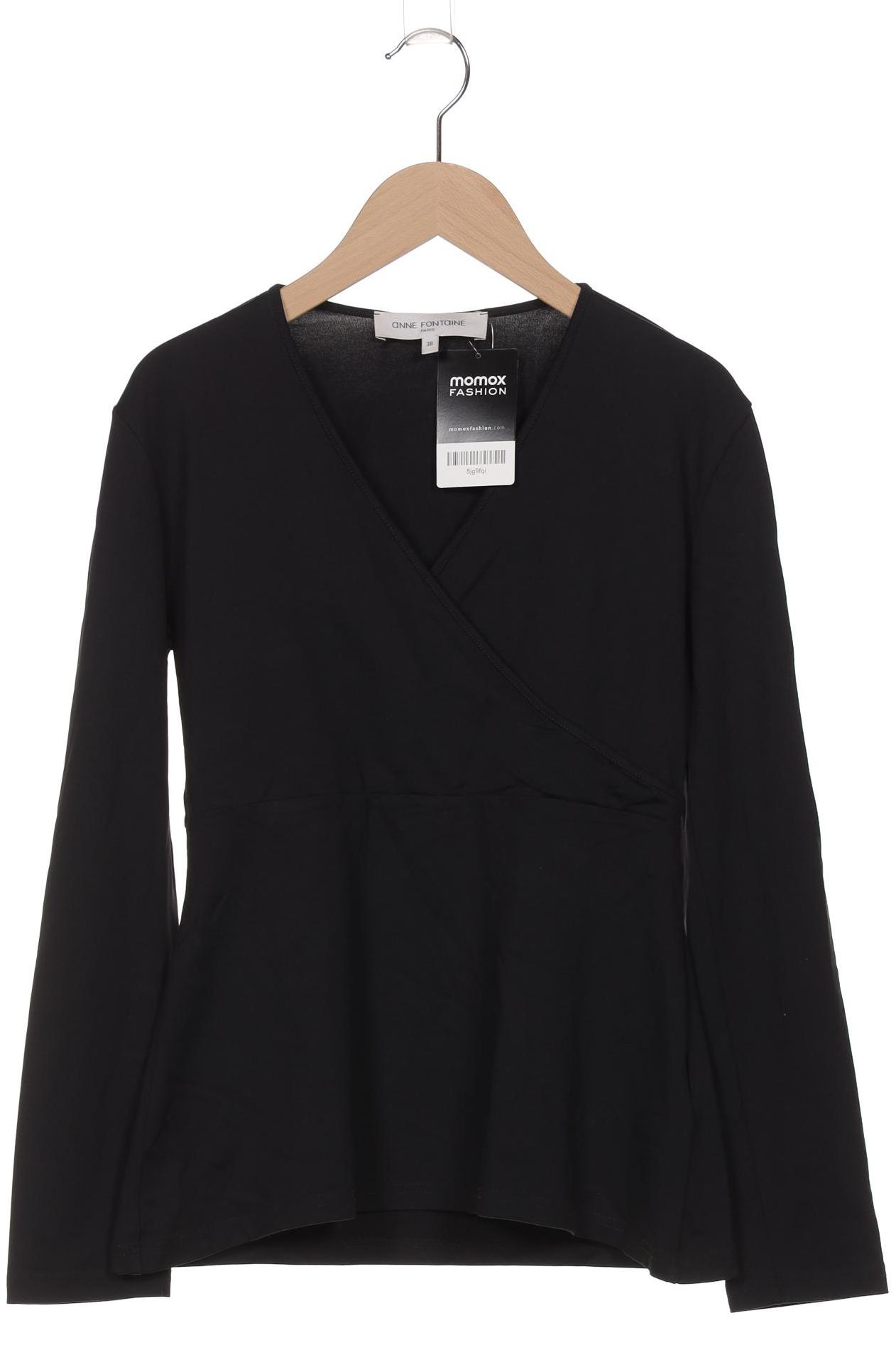 

Anne Fontaine Damen Langarmshirt, schwarz, Gr. 38